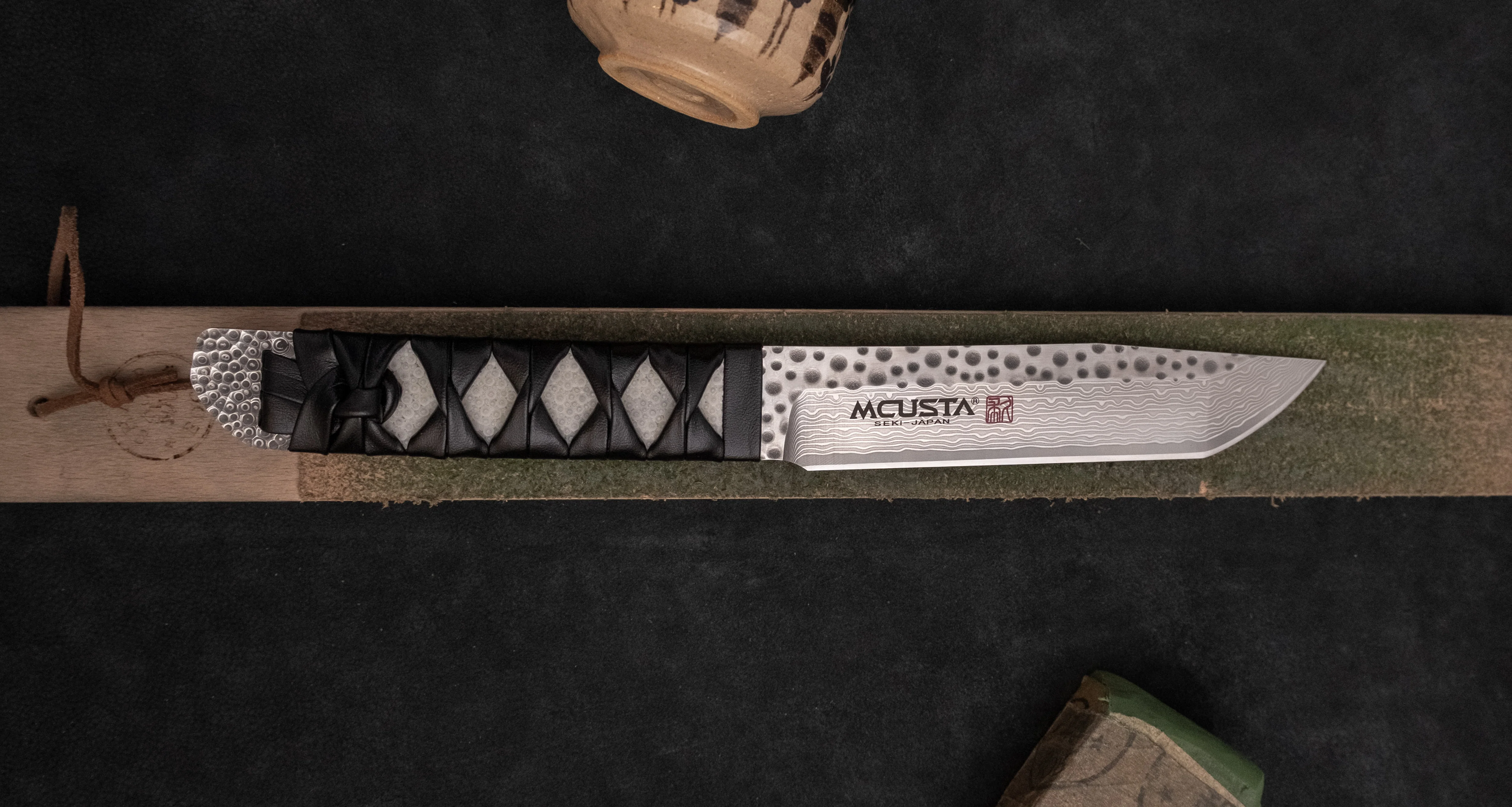 Mcusta Tanto SPG2/R2 Damascus - Fixed Japanese Knife [MC-0242GD] - Image 4