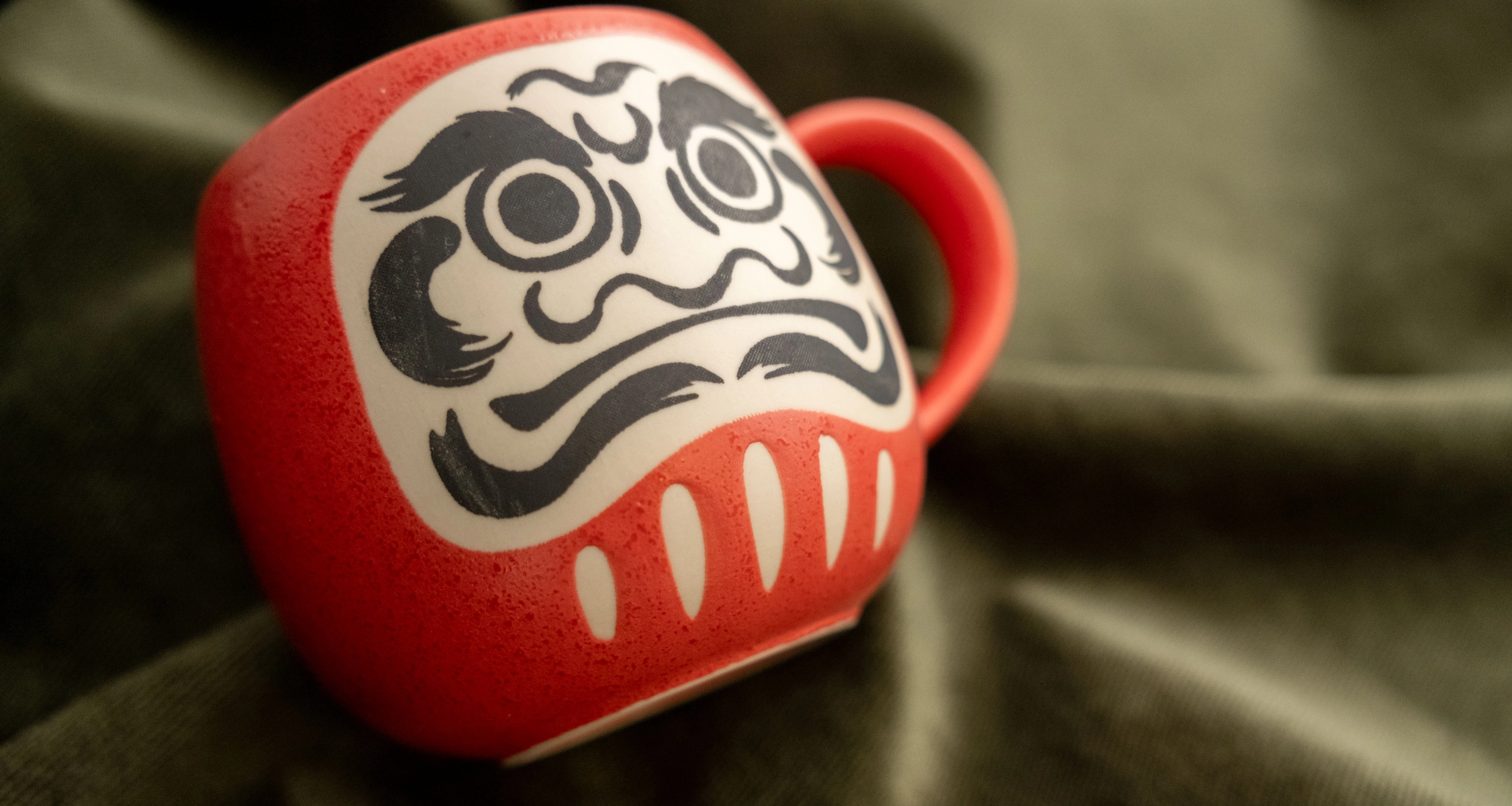Mino Japanese Daruma Mug [red] - Image 4