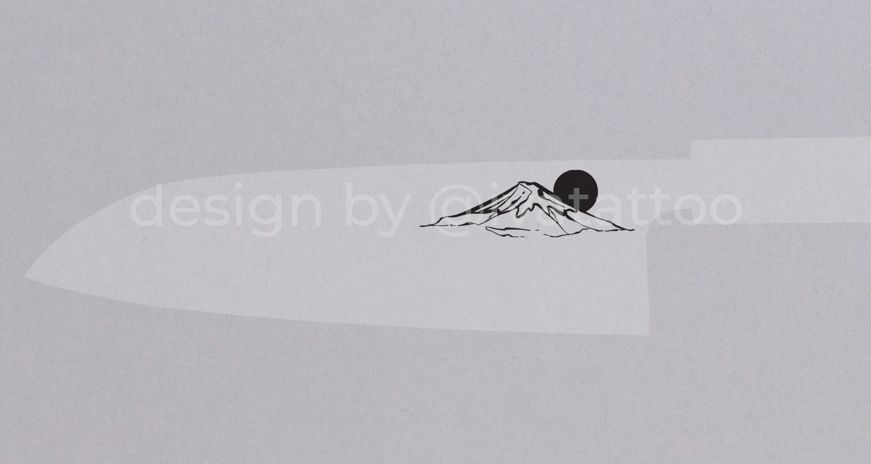 Mt Fuji Engraving on the Blade [service]