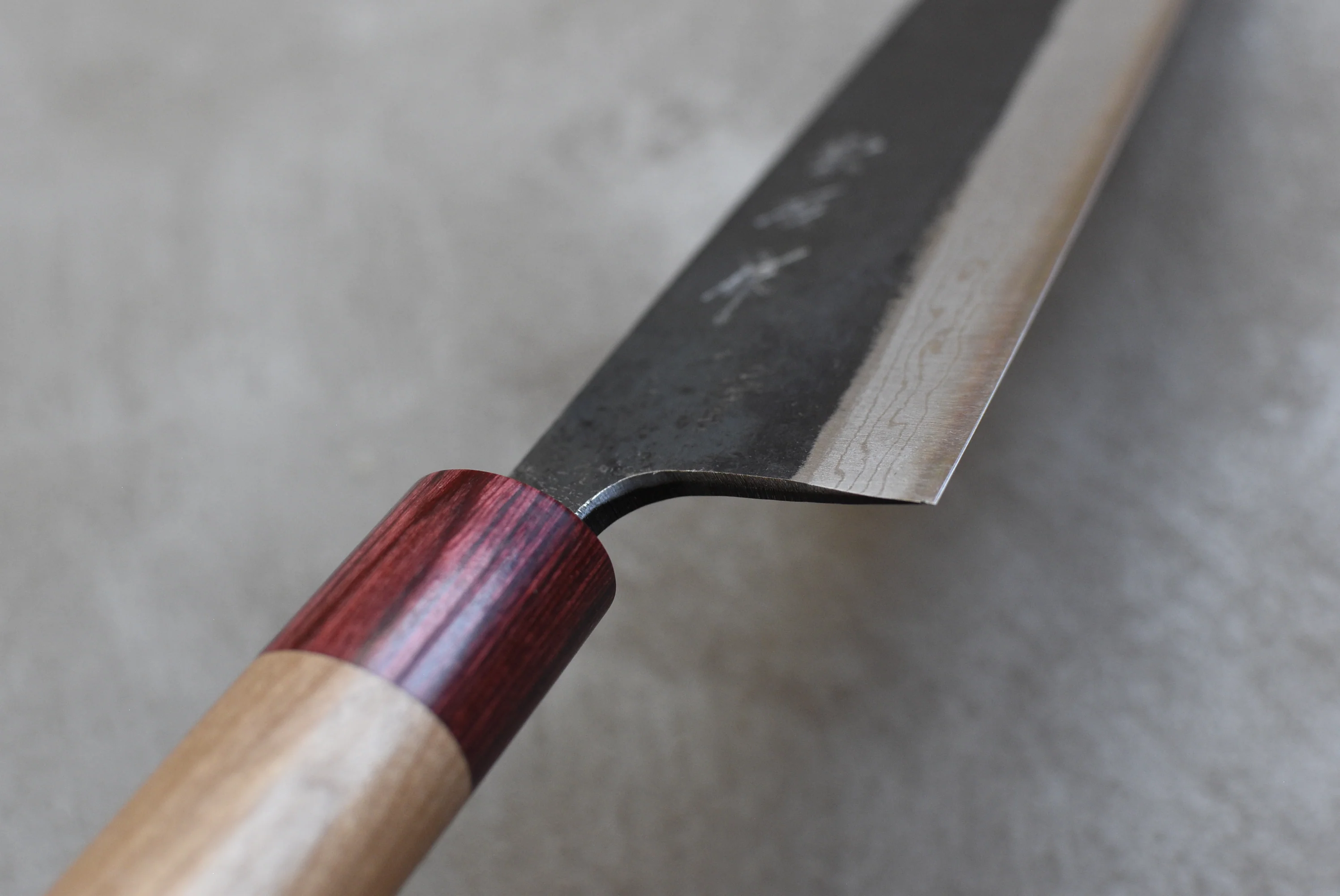 Muneishi Kiritsuke Aogami #2 Damascus 210mm (8.3") - Image 3