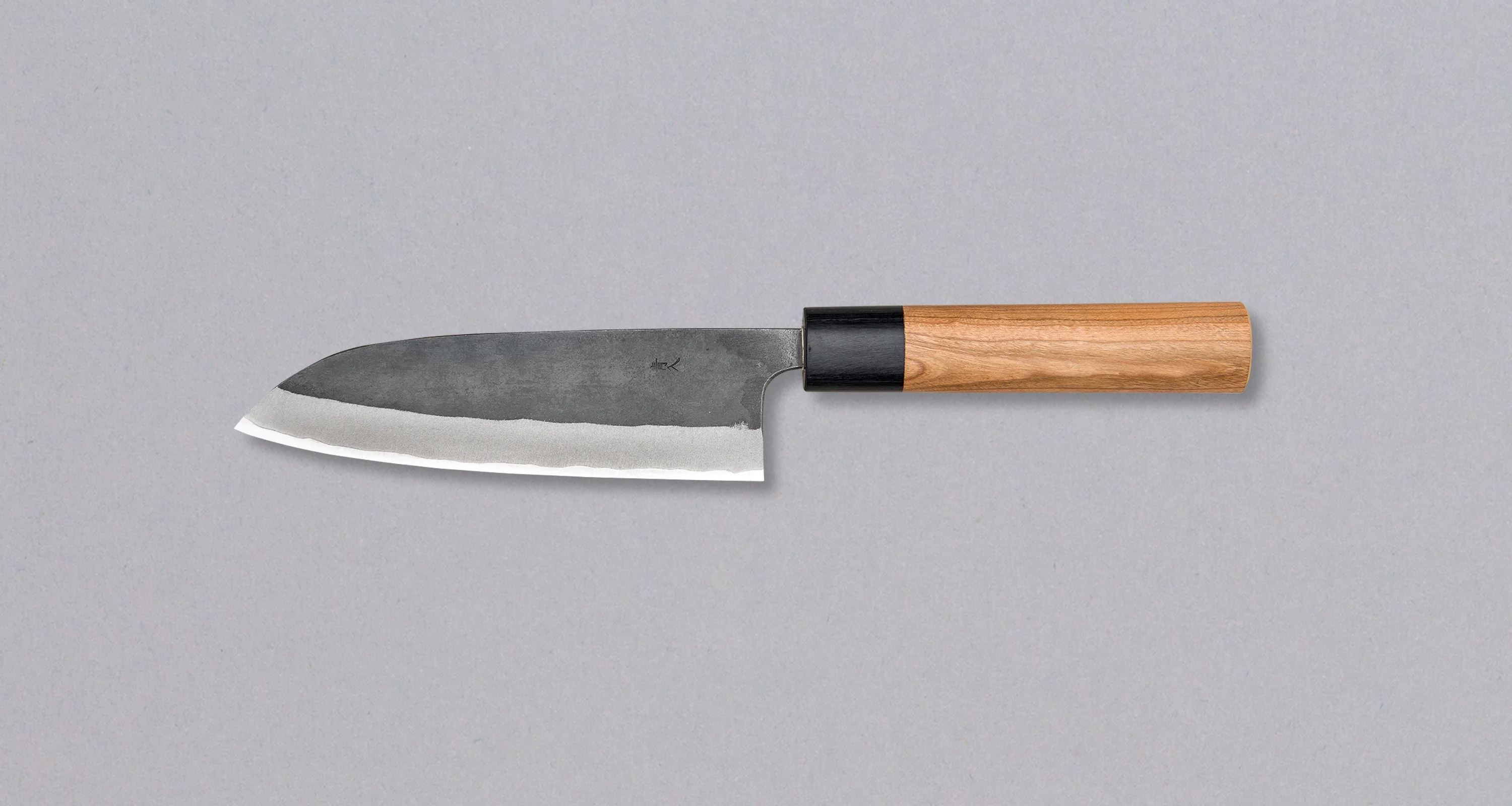 Muneishi Santoku Aogami #2 Kuro-uchi 150mm (5.9") - Image 2