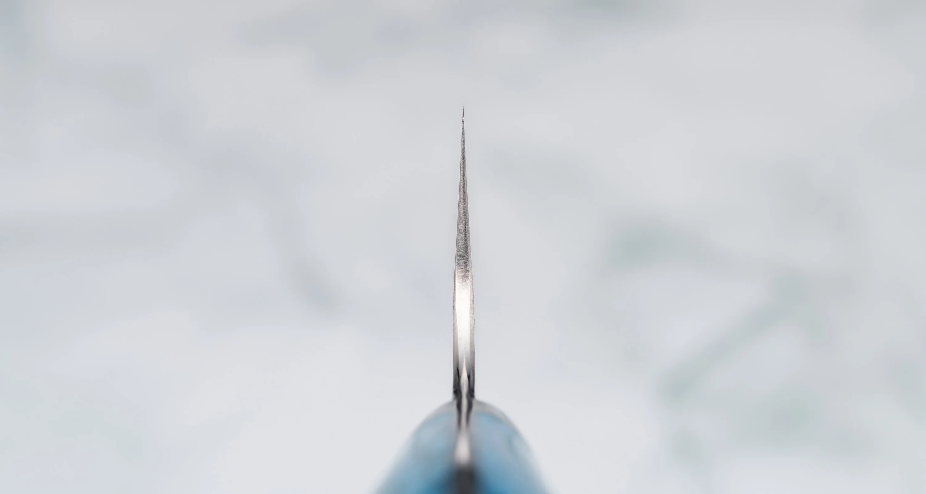 Nigara Kiri-Gyuto SG2 Migaki Tsuchime Turquoise 210mm (8.3") [green] - Image 3
