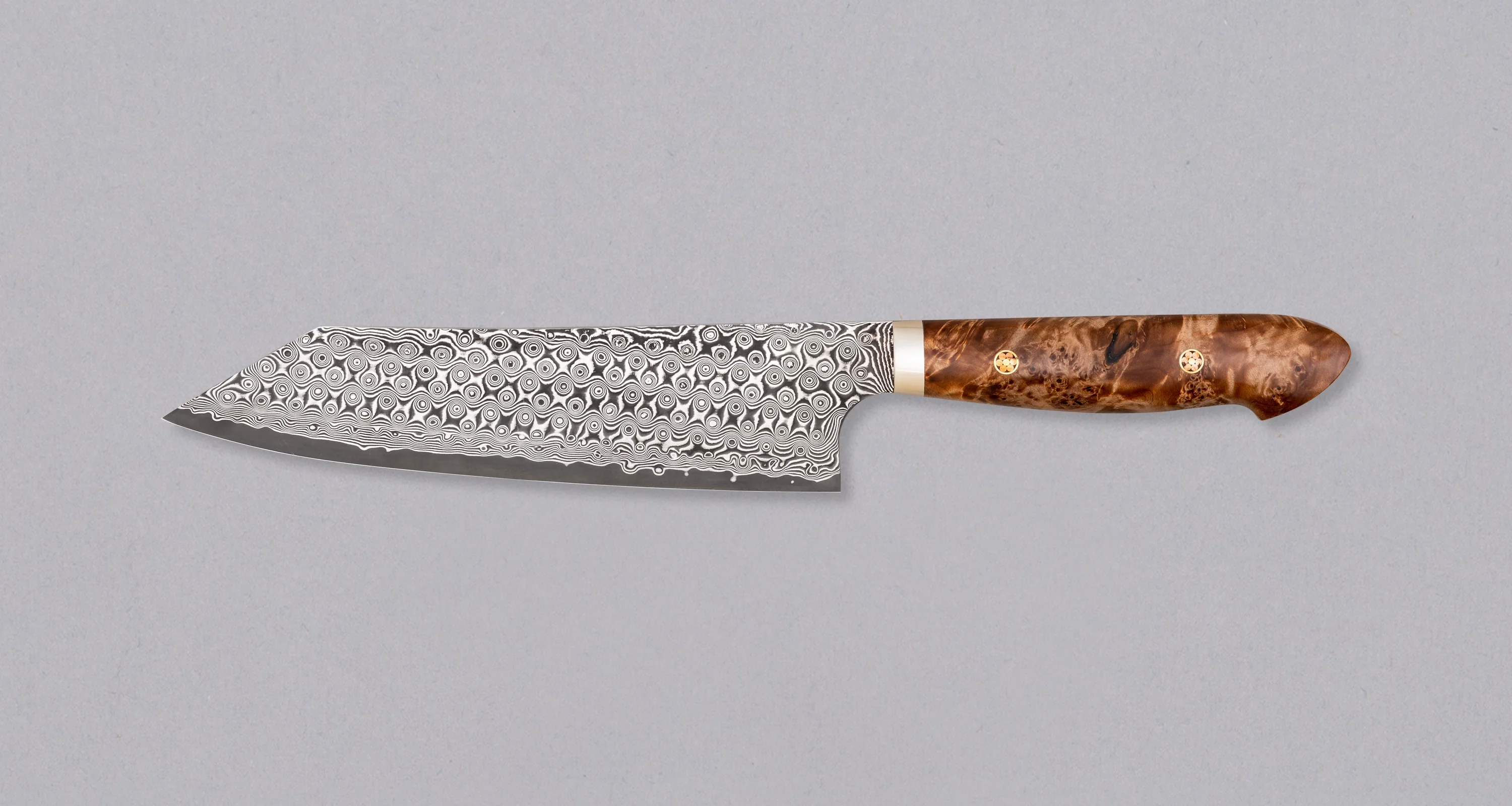 Nigara Kiritsuke-Gyuto SG2 Damascus Maplewood 210mm (8.3") - Image 2