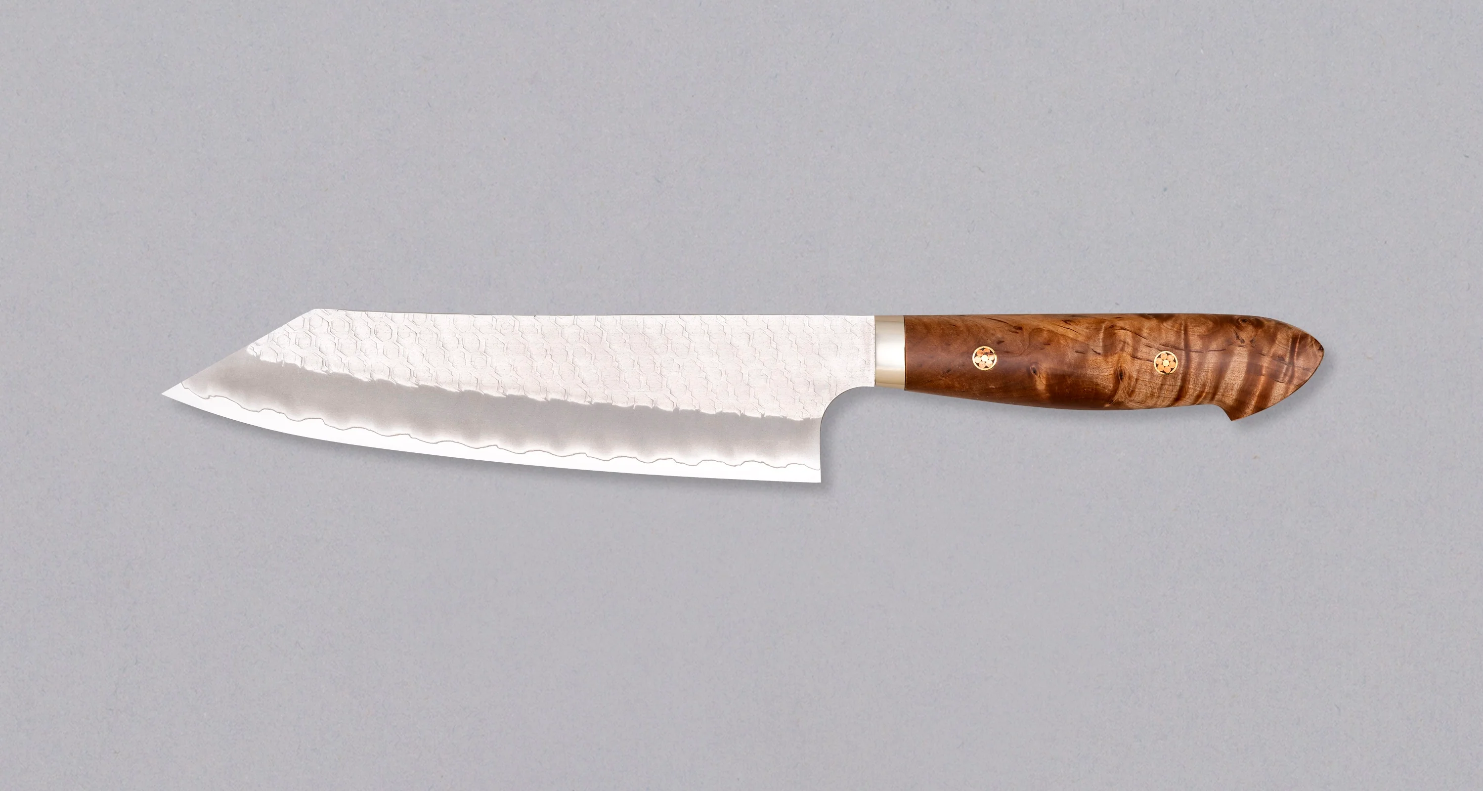 Nigara Kiritsuke-Gyuto SG2 Tsuchime Maplewood 210mm (8.3") - Image 2
