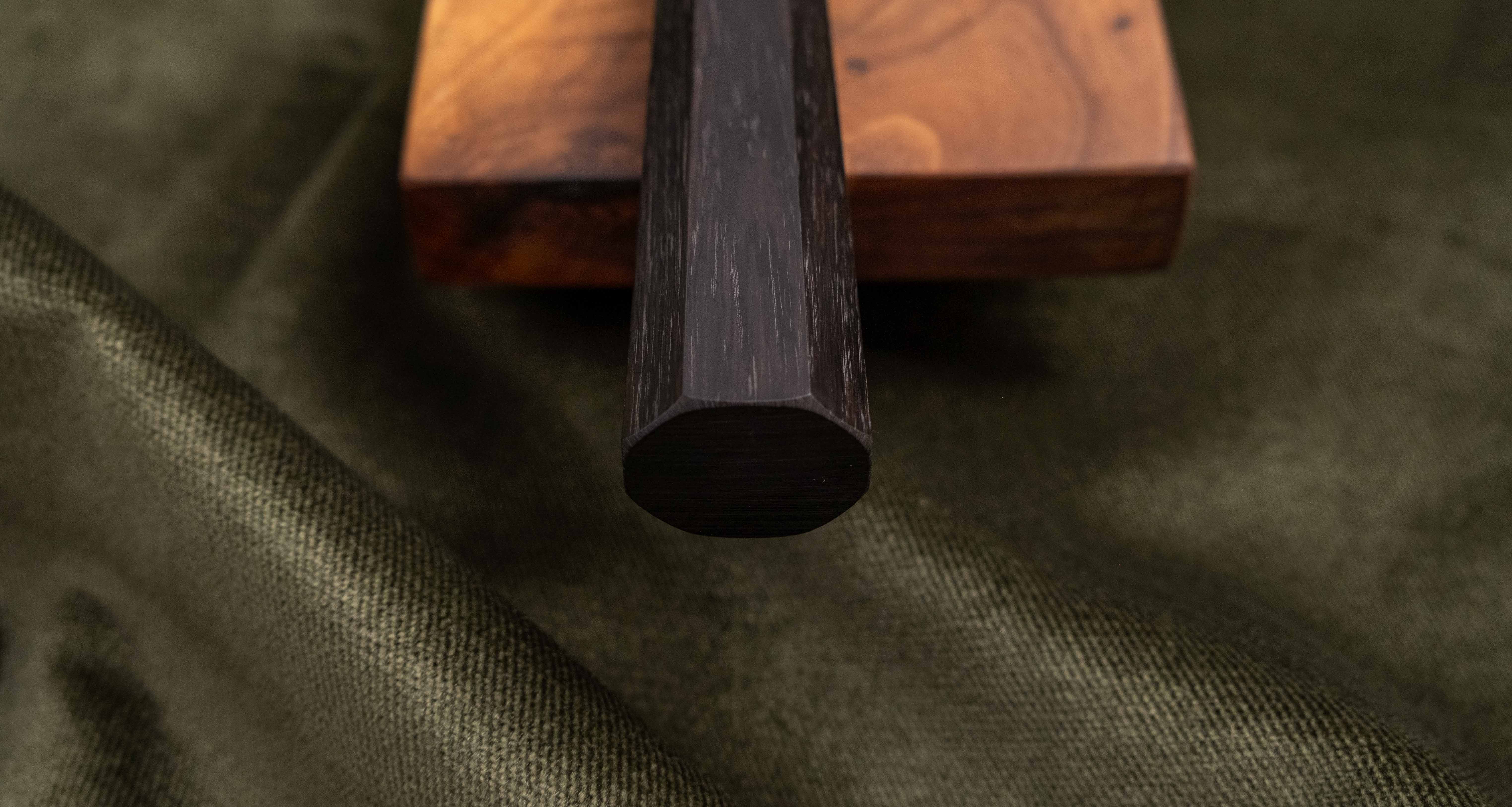 Nigara Kiritsuke-Gyuto SG2 Tsuchime Wa Ebony 240mm (9.4") - Image 6