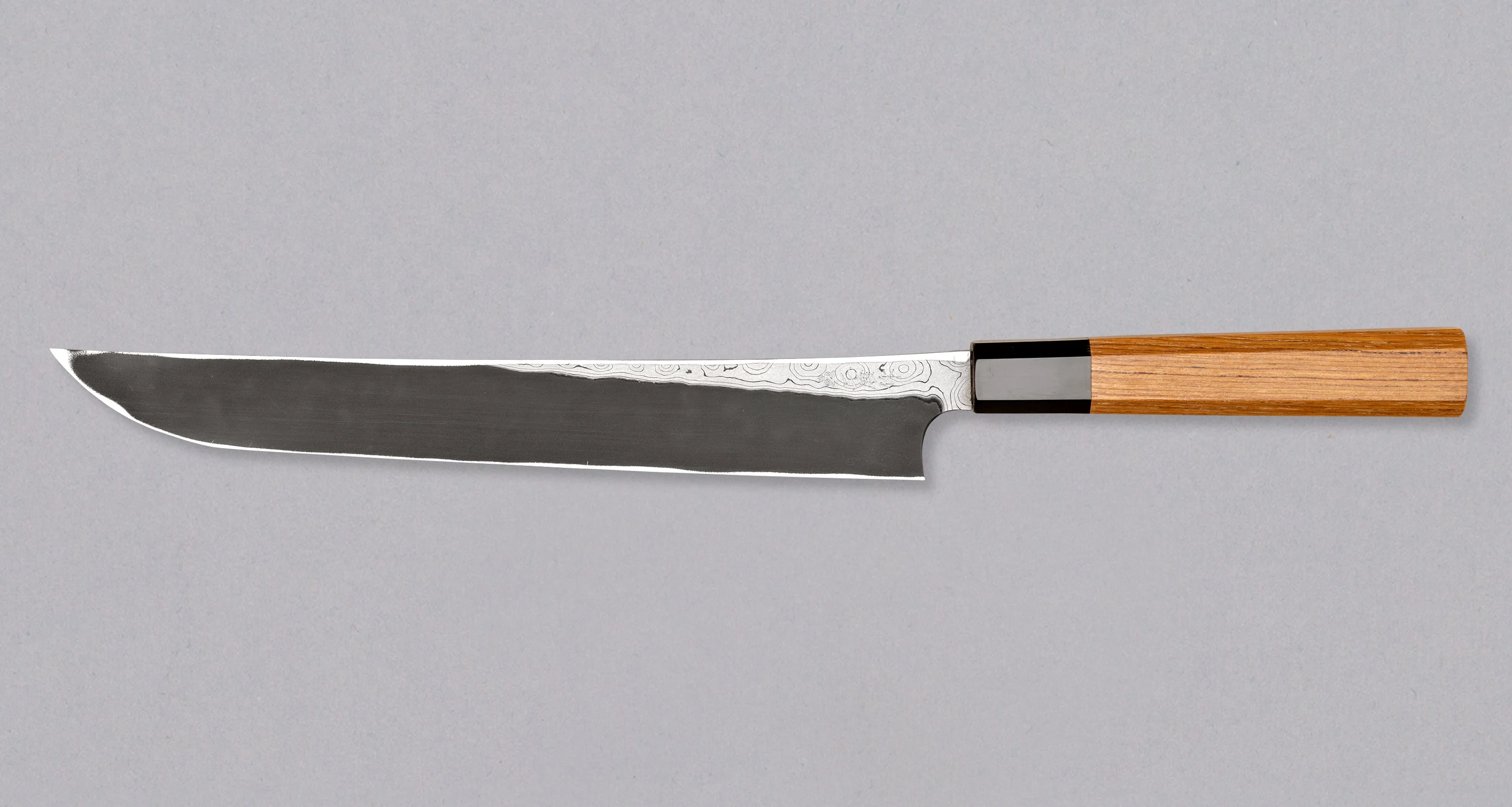 Nigara Kurozome Sakimaru Yanagiba Aogami #2 Damascus 270mm (10.6") - Image 2