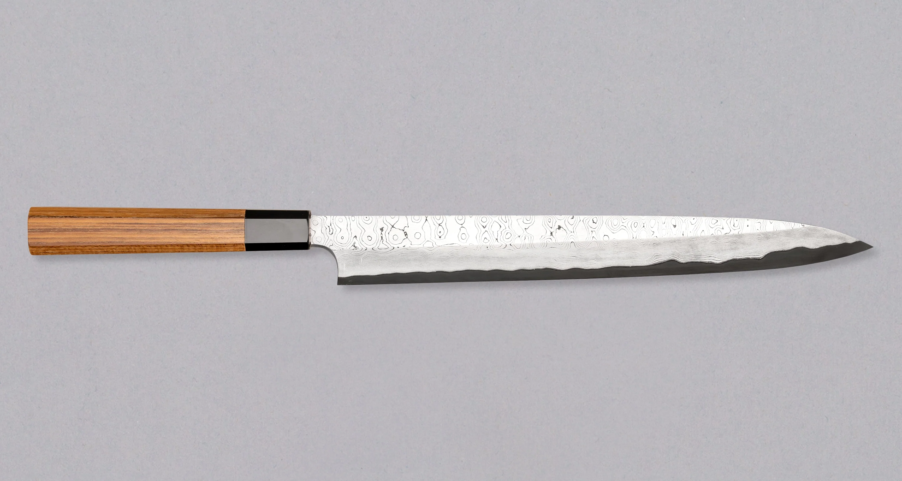 Nigara Kurozome Yanagiba Aogami #2 Damascus 300mm (11.8")