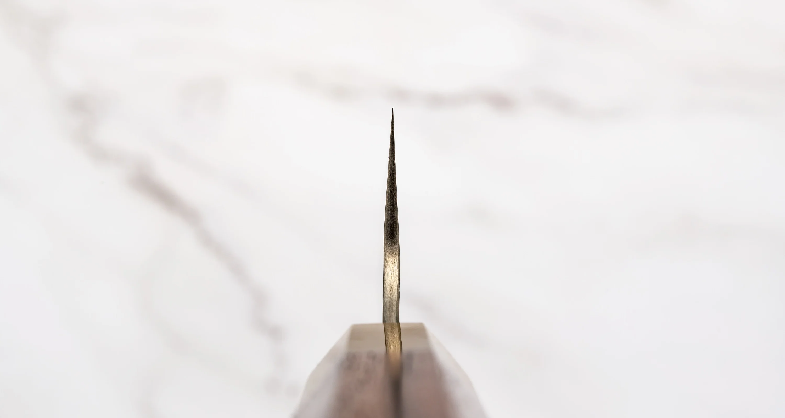 Nigara Sujihiki STRIX Damascus Tsuchime Wa Rosewood 270mm (10.6") - Image 3