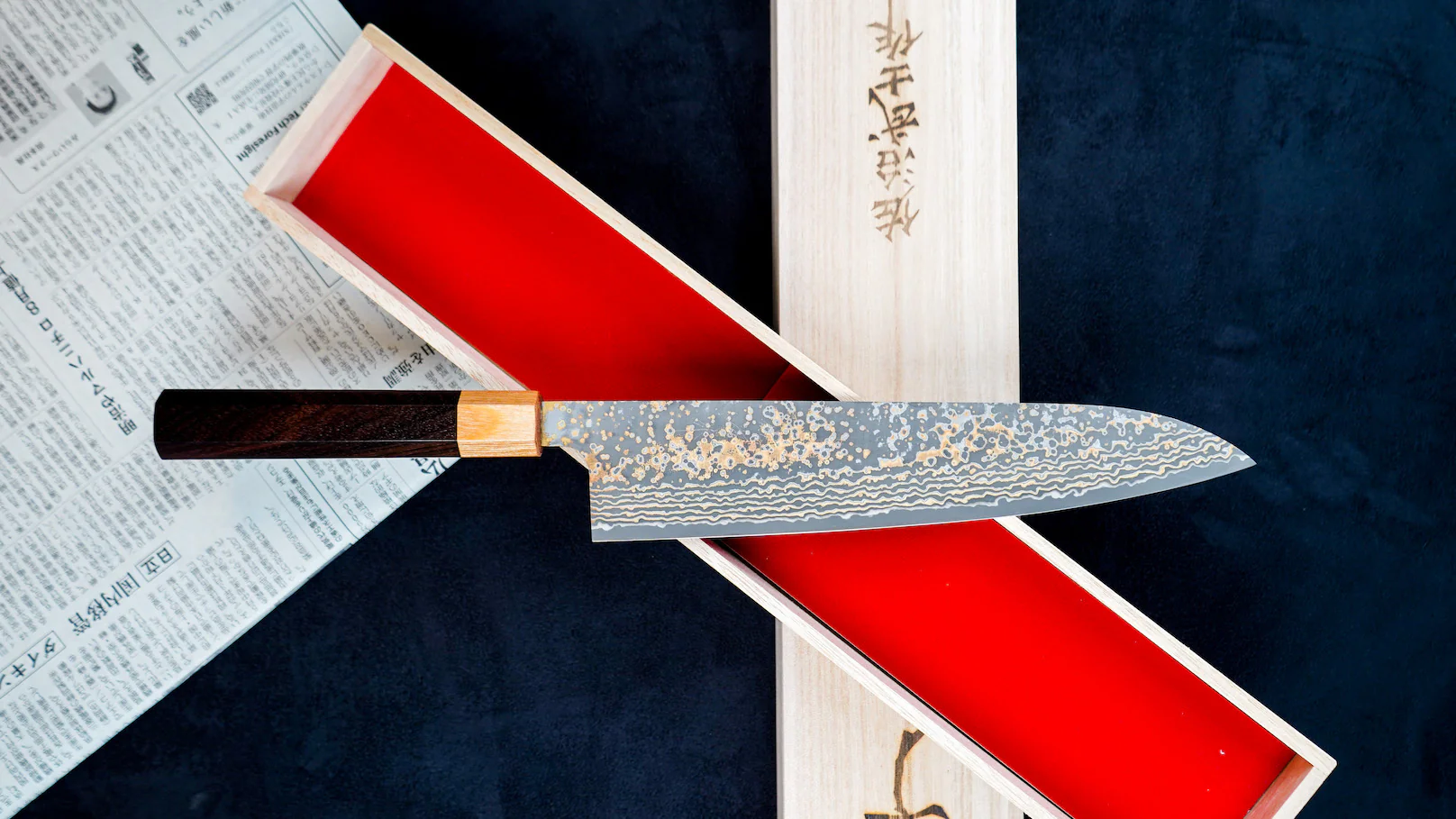 Saji Gyuto VG-10 Gold RWO 210mm (8.3") - Image 6