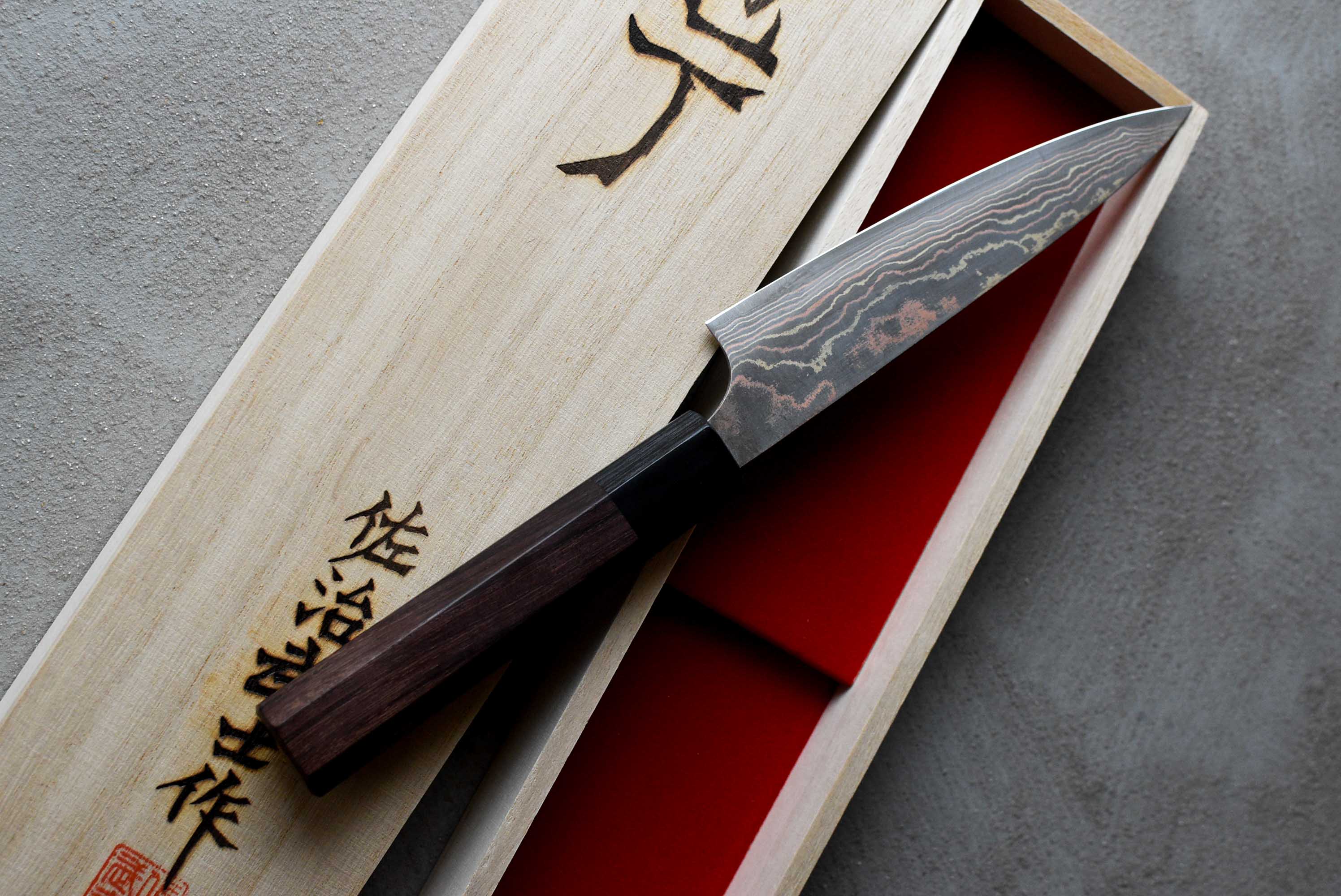 Saji Petty Wa Rainbow Damascus 135mm (5.3") - Image 9