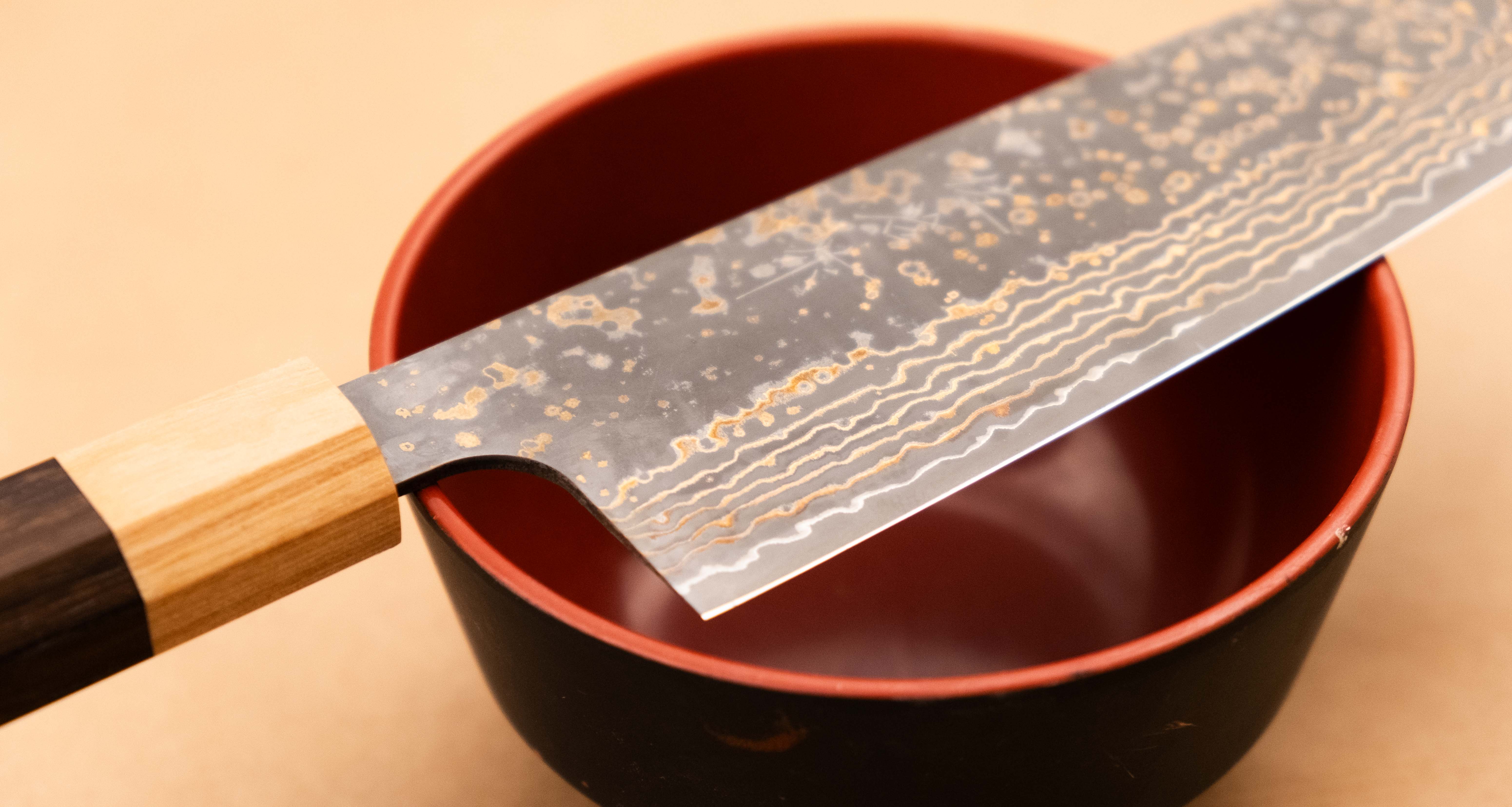 Saji Santoku VG-10 Gold RWO 165mm (6.5") - Image 6