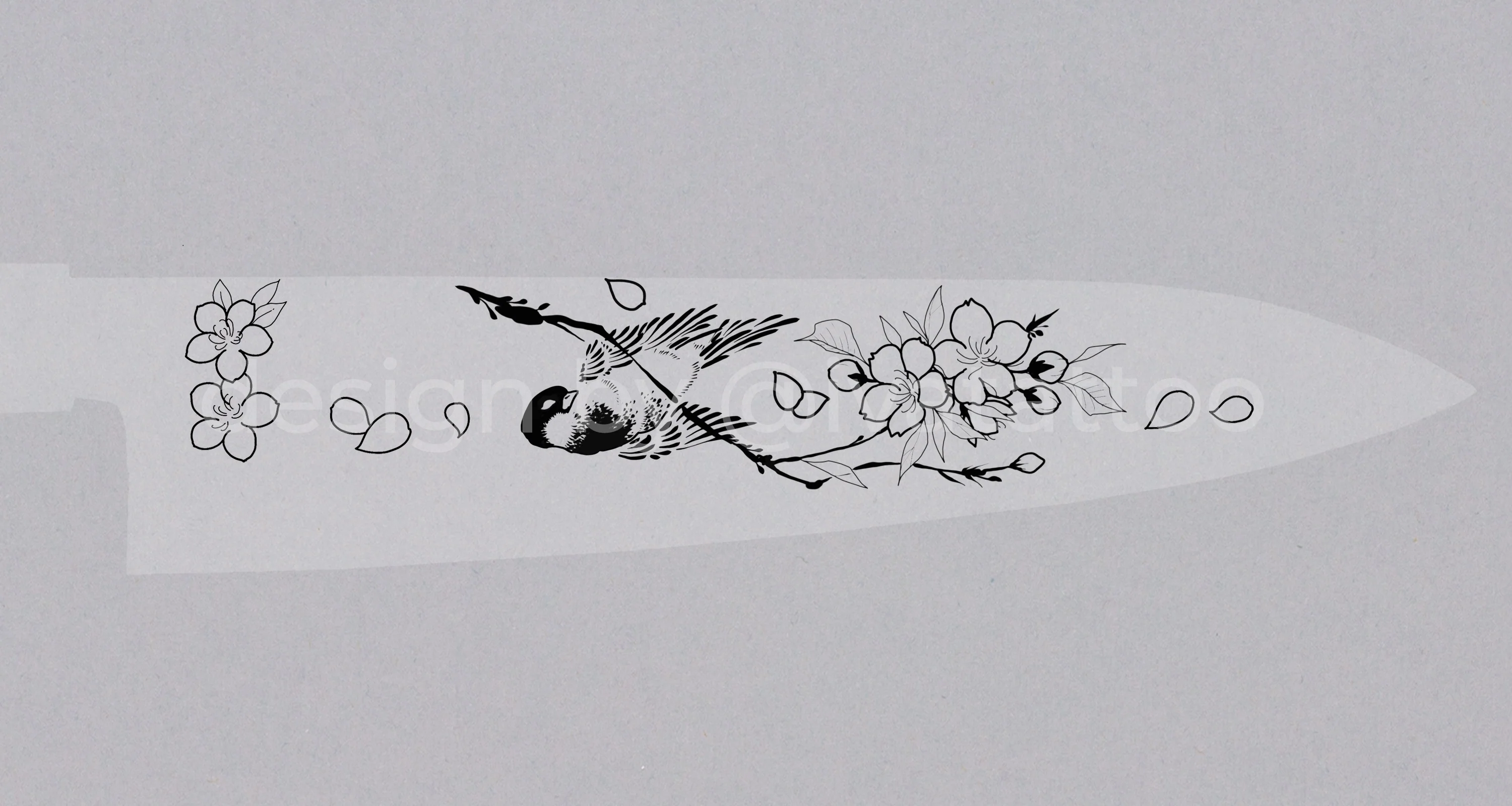 Sakura Engraving on the Blade [service]