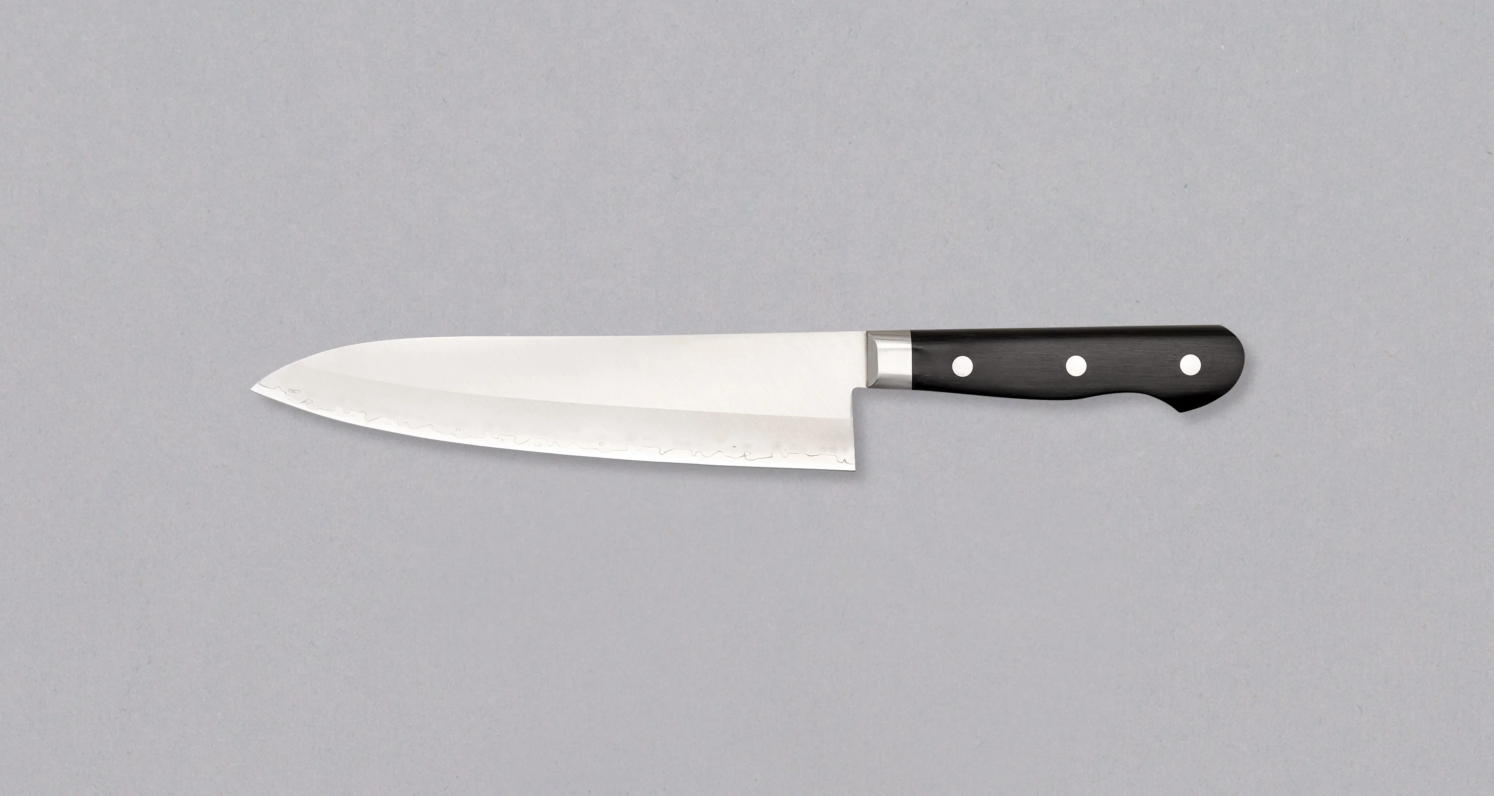 Seki Kotetsu Gyuto VG-10 Migaki 200mm (7.9") [black pakkawood] - Image 2