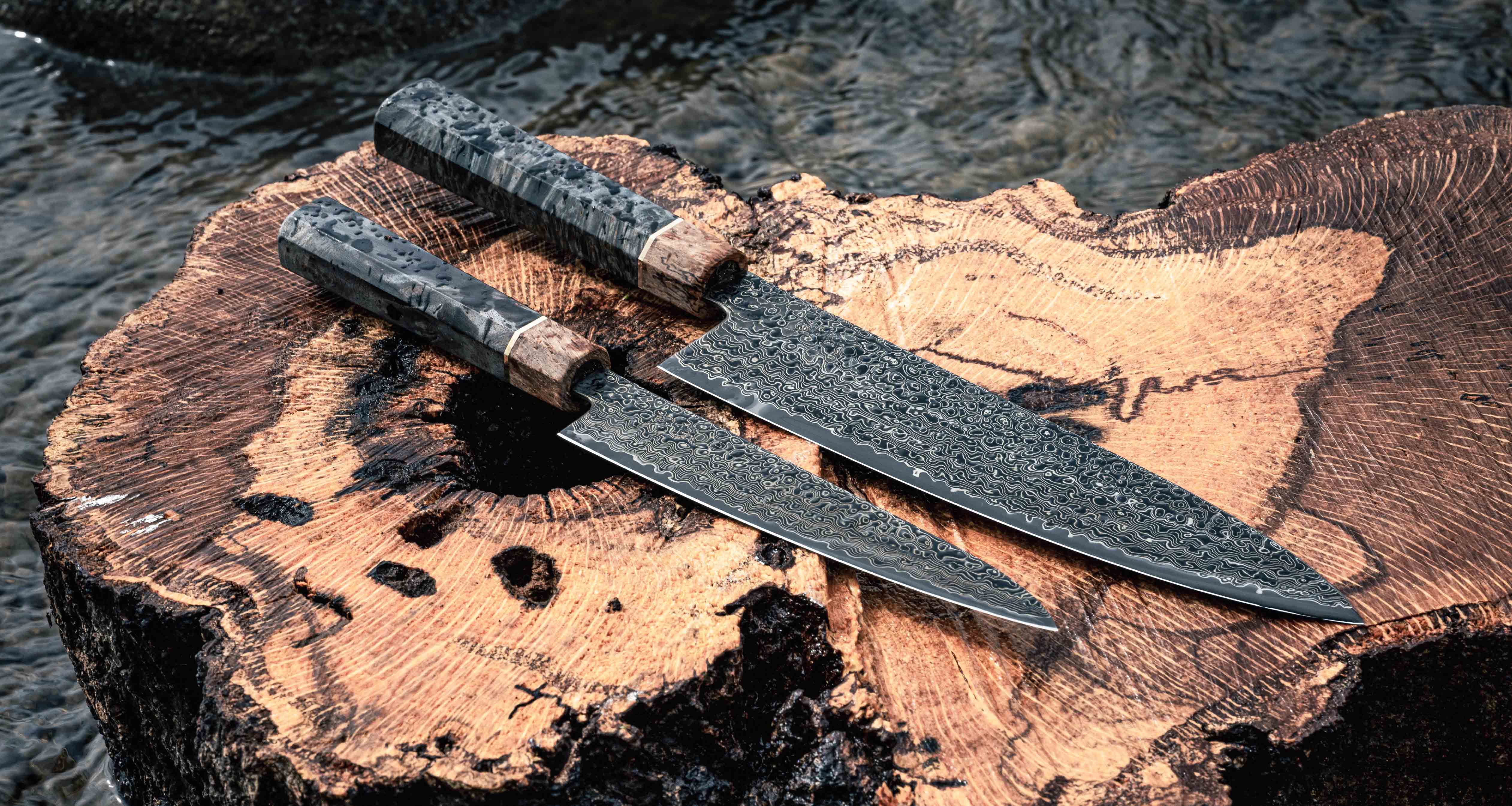 Senzo Dawn Limited Edition Gyuto SG2 Damascus 200mm (7.9") - Image 12