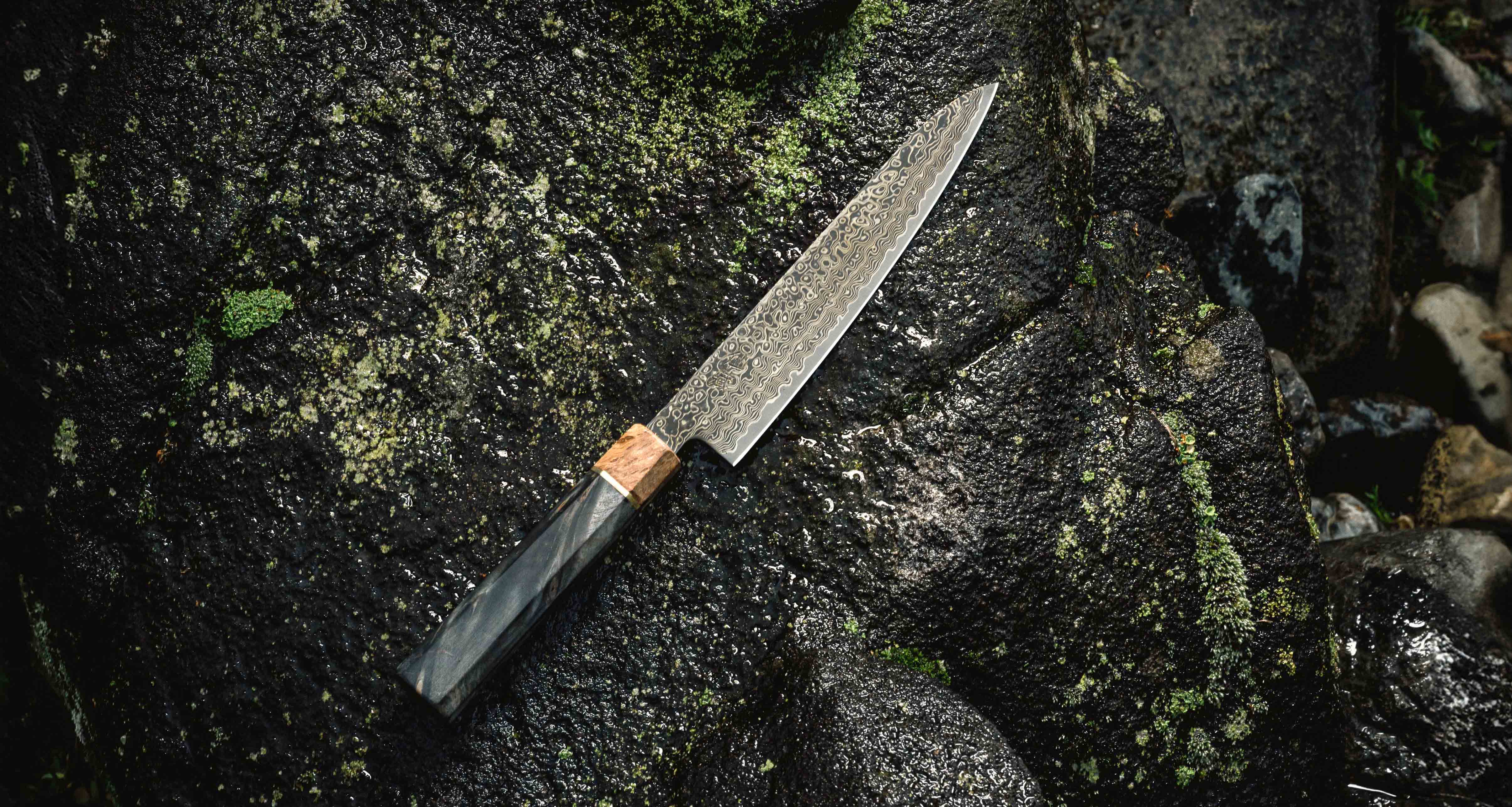 Senzo Dawn Limited Edition Petty SG2 Damascus 150mm (5.9") - Image 5