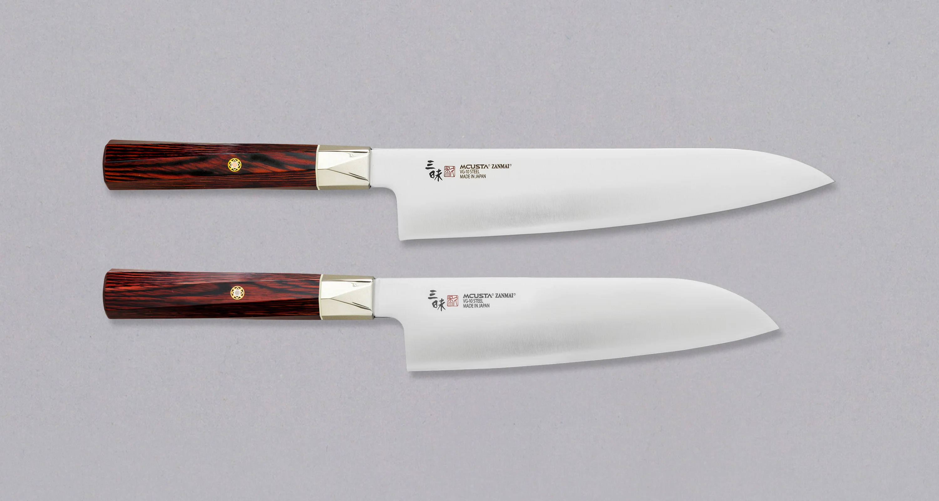 [SET] Mcusta Zanmai Supreme Twisted [gyuto + santoku]