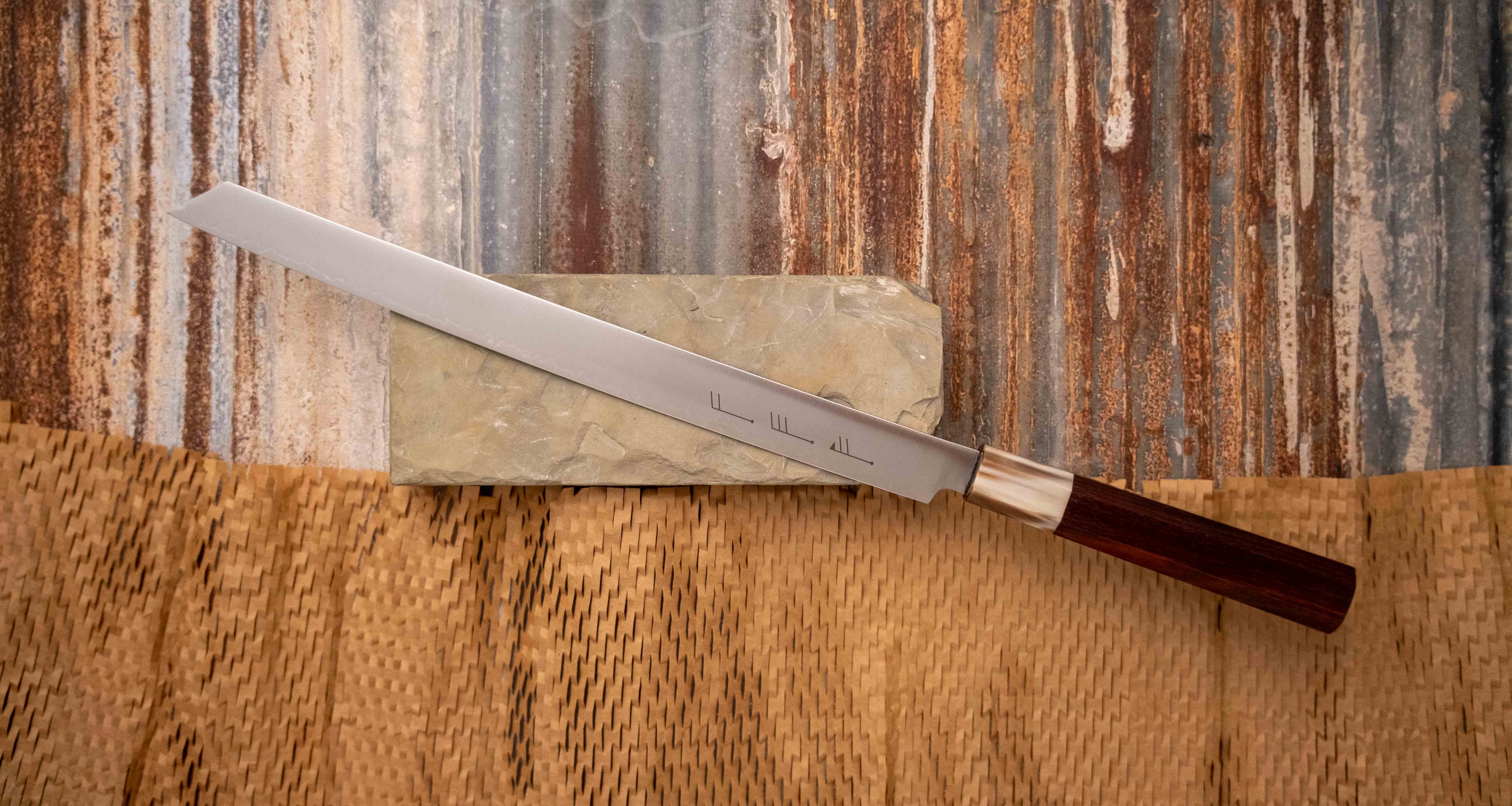 SG2 Burja - Prosciutto Knife Sandalwood 300mm (11.8") - Image 4