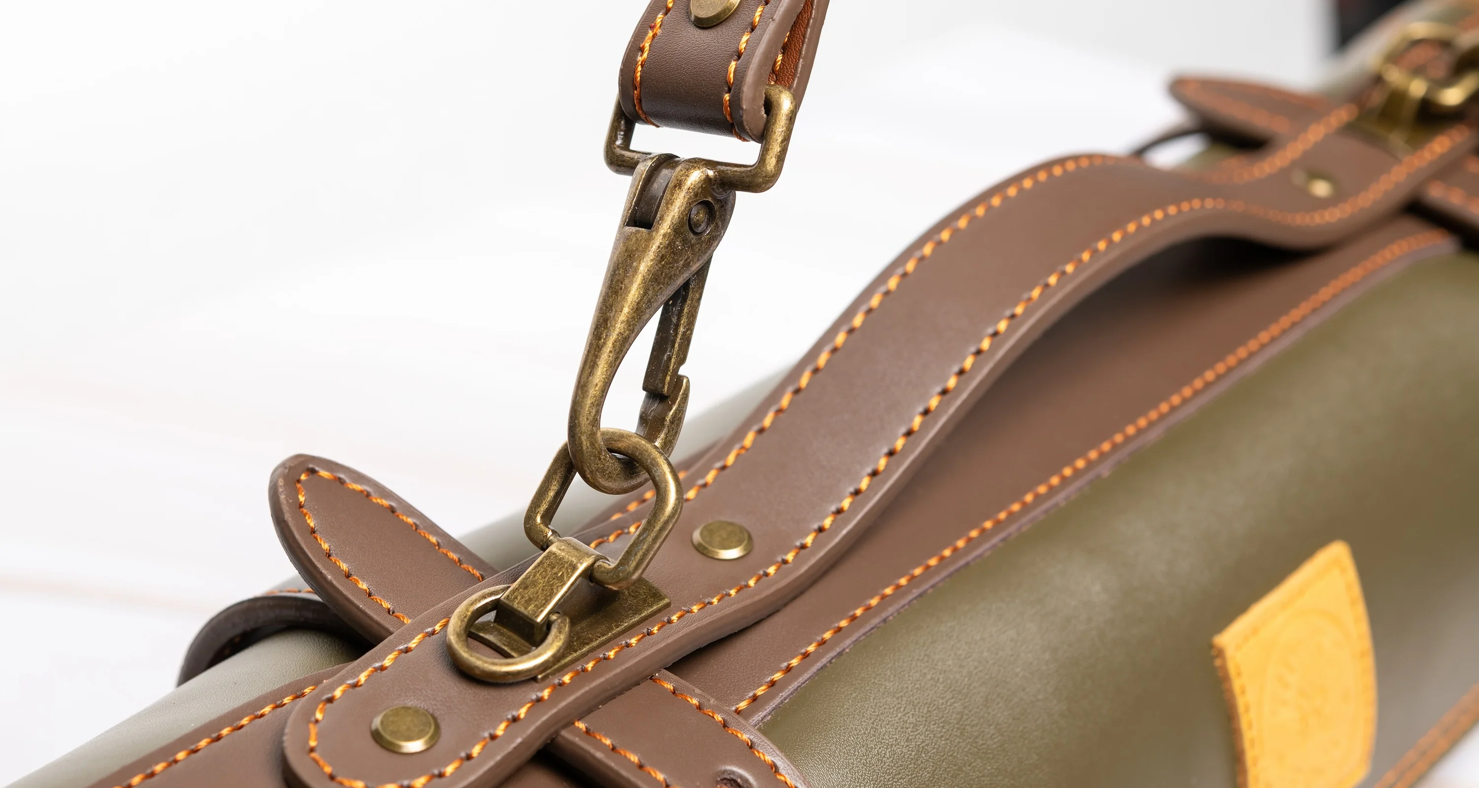 SharpEdge Chef's Leather Knife Roll [green] / holds 6 knives - Image 6