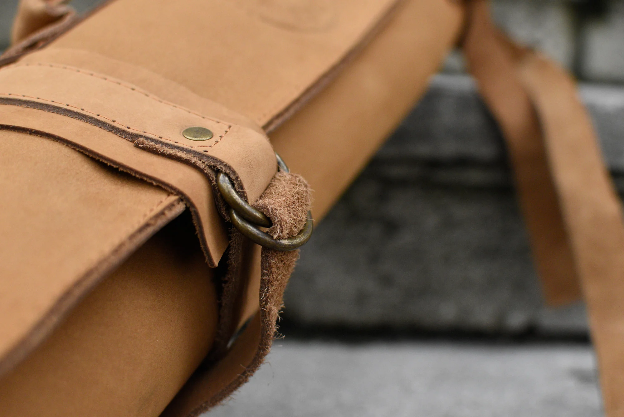 SharpEdge Chef's Leather Knife Roll [cognac] / holds 10 knives - Image 8