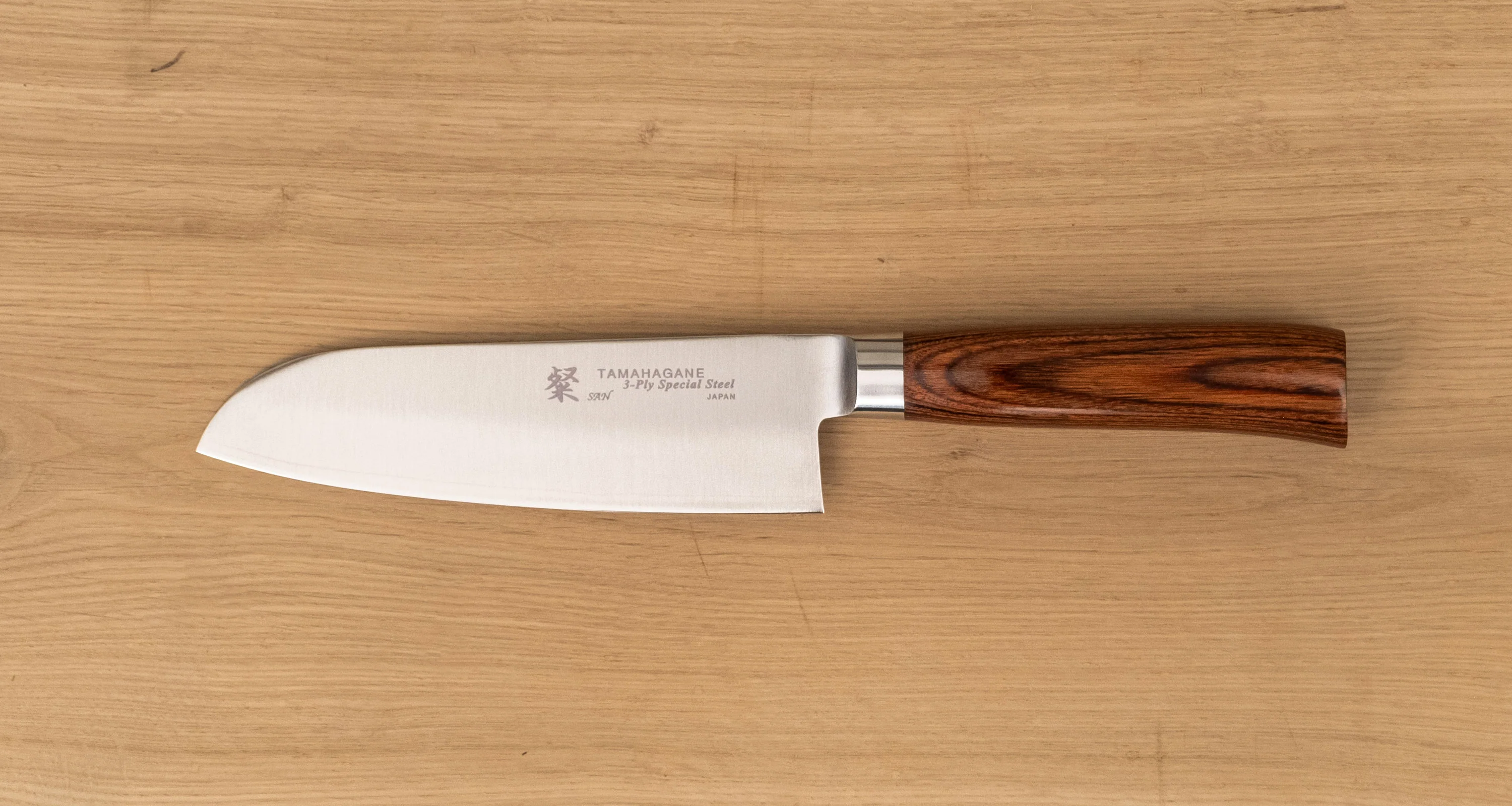 Tamahagane "SAN" Santoku 160mm (6.3") - Image 3