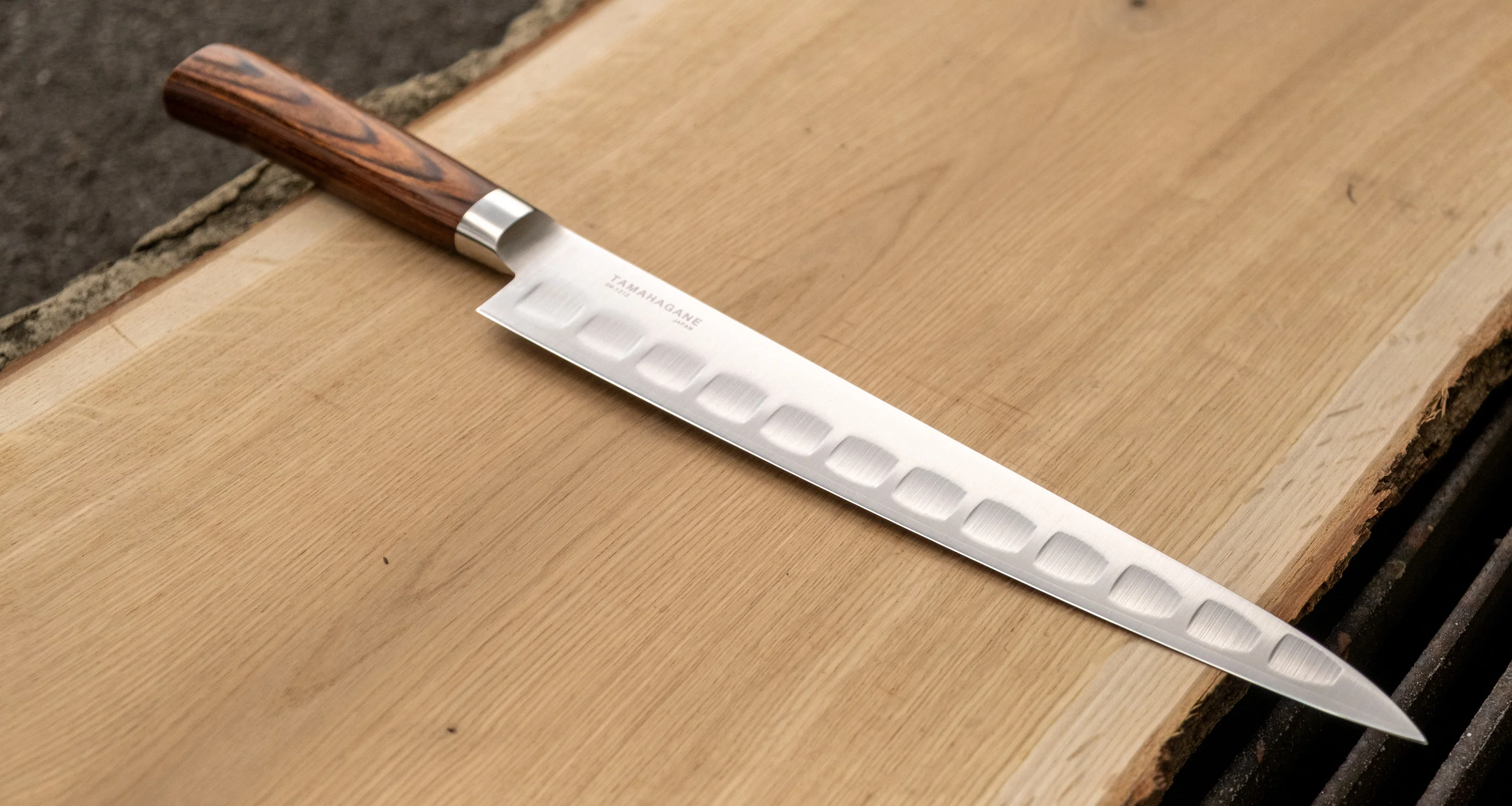 Tamahagane "SAN" Sujihiki (Fluted) 270mm (10.6") - Image 2