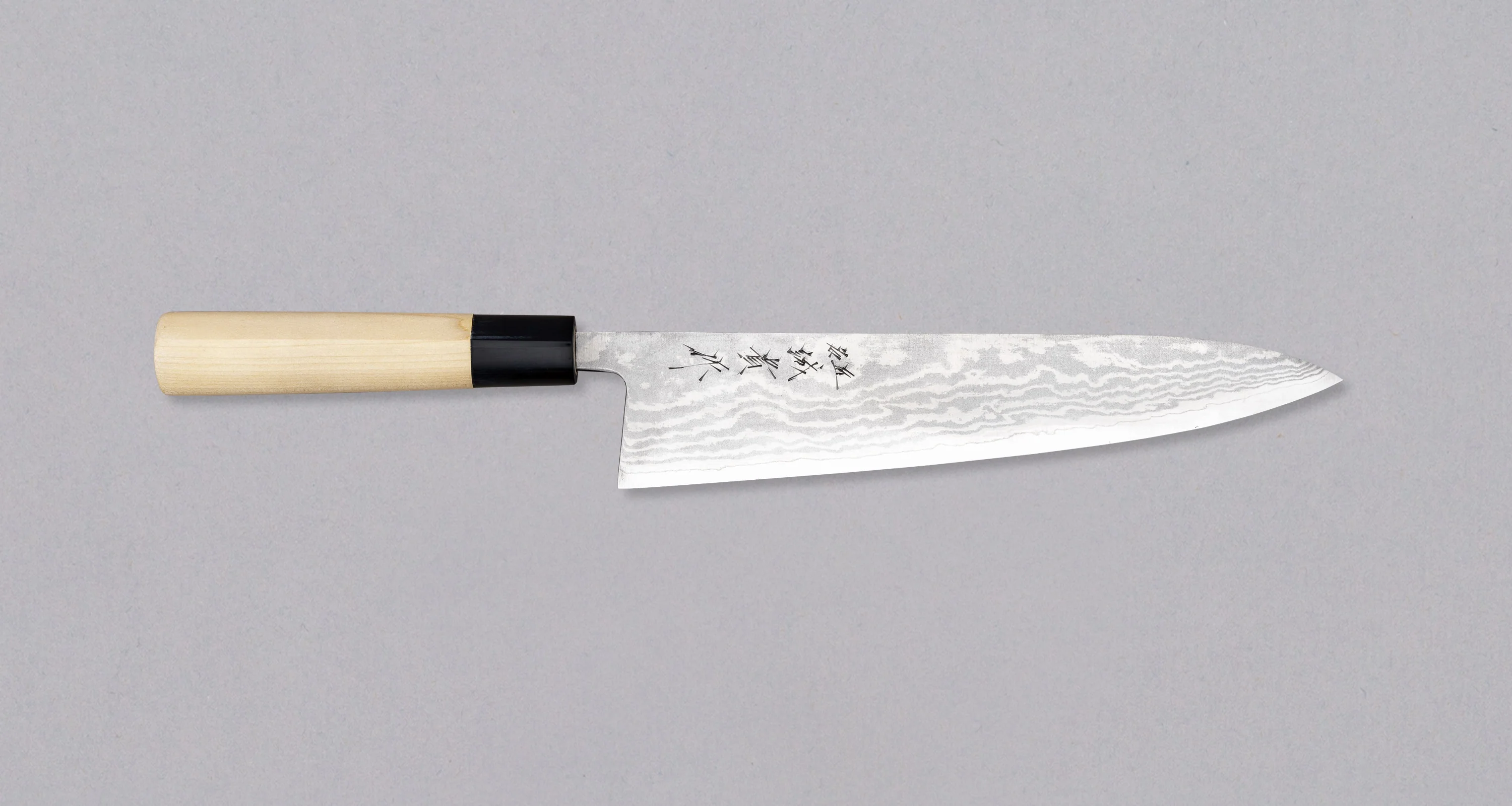 Tanaka Gyuto Ginsanko Damascus [Buffalo] 240mm (9.4")