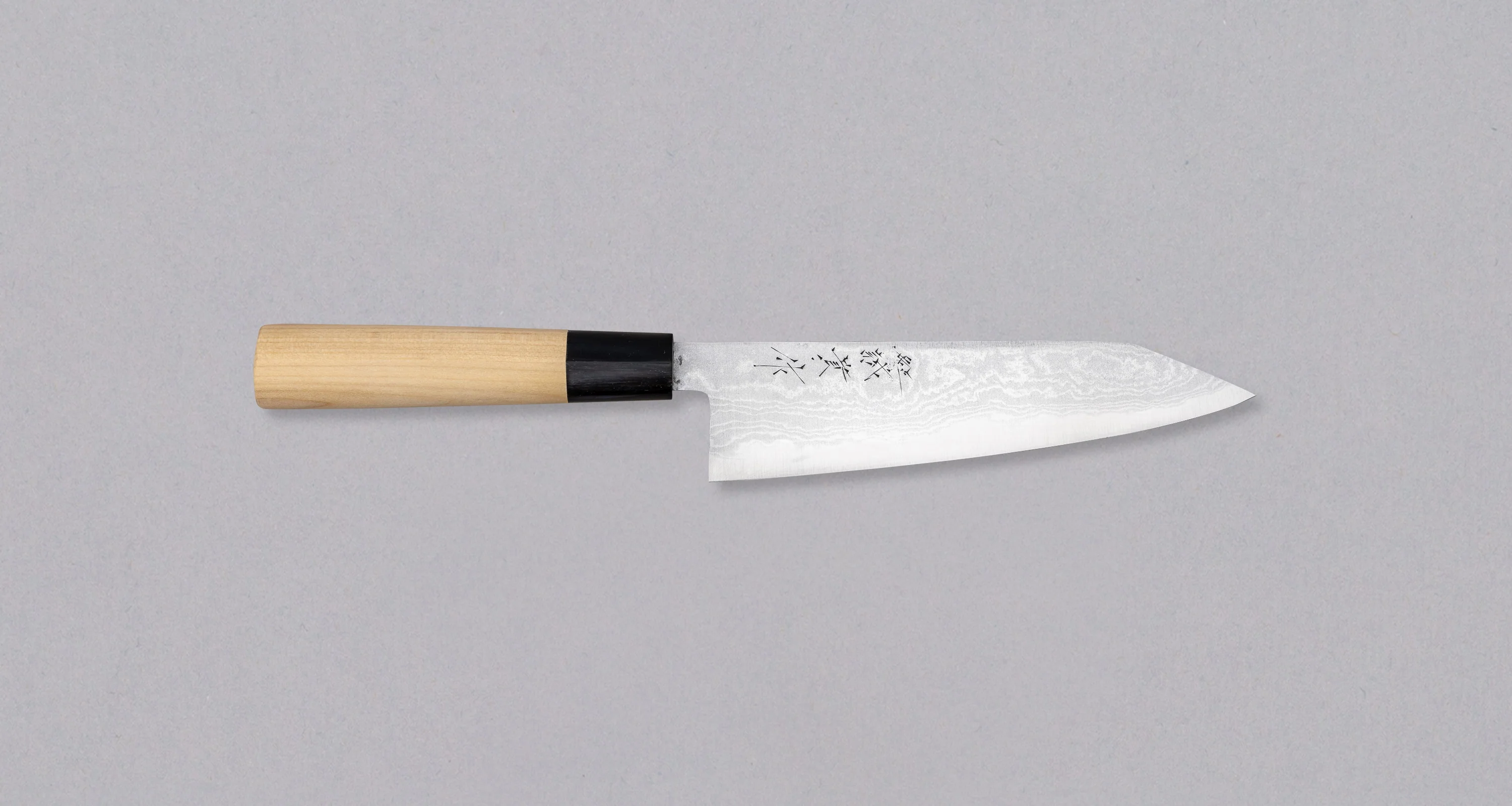 Tanaka Kiri-Gyuto Aogami #2 Damascus [Buffalo] 180mm (7.1")