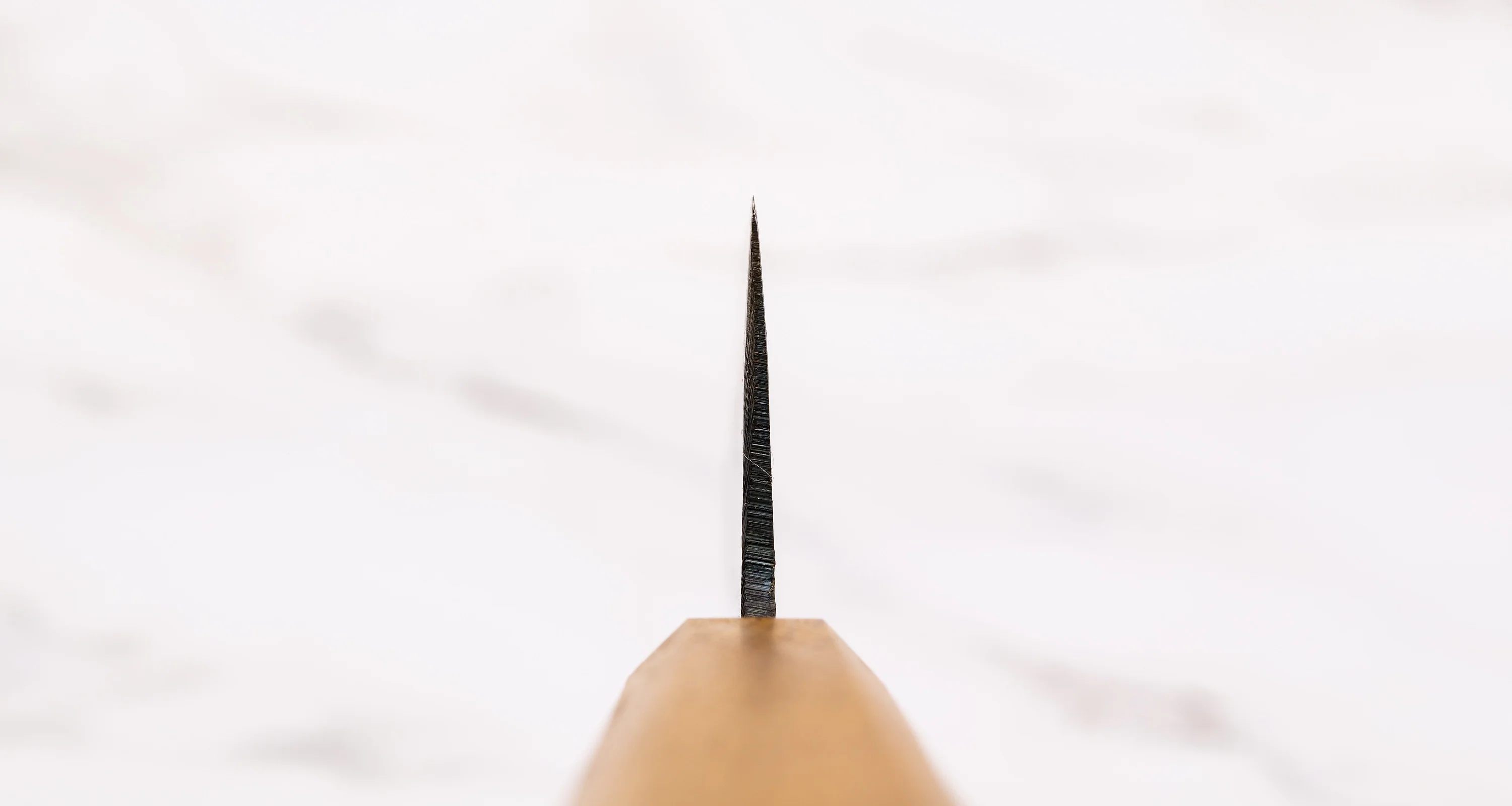 Tsukasa Gyuto Shirogami #2 Oak 135mm (5.3") - Image 3