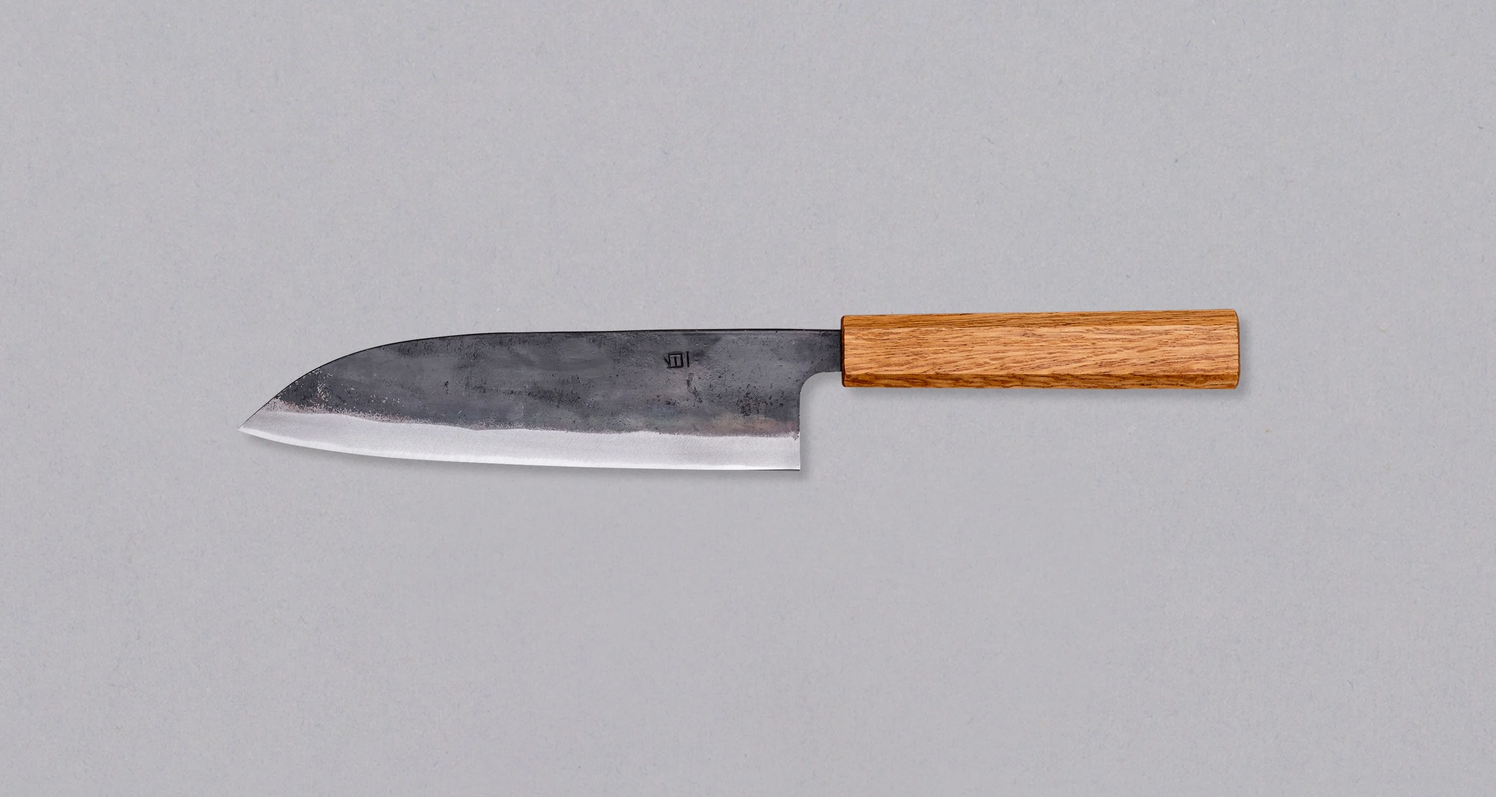 Tsukasa Santoku Shirogami #2 Oak 180mm (7.1") - Image 2