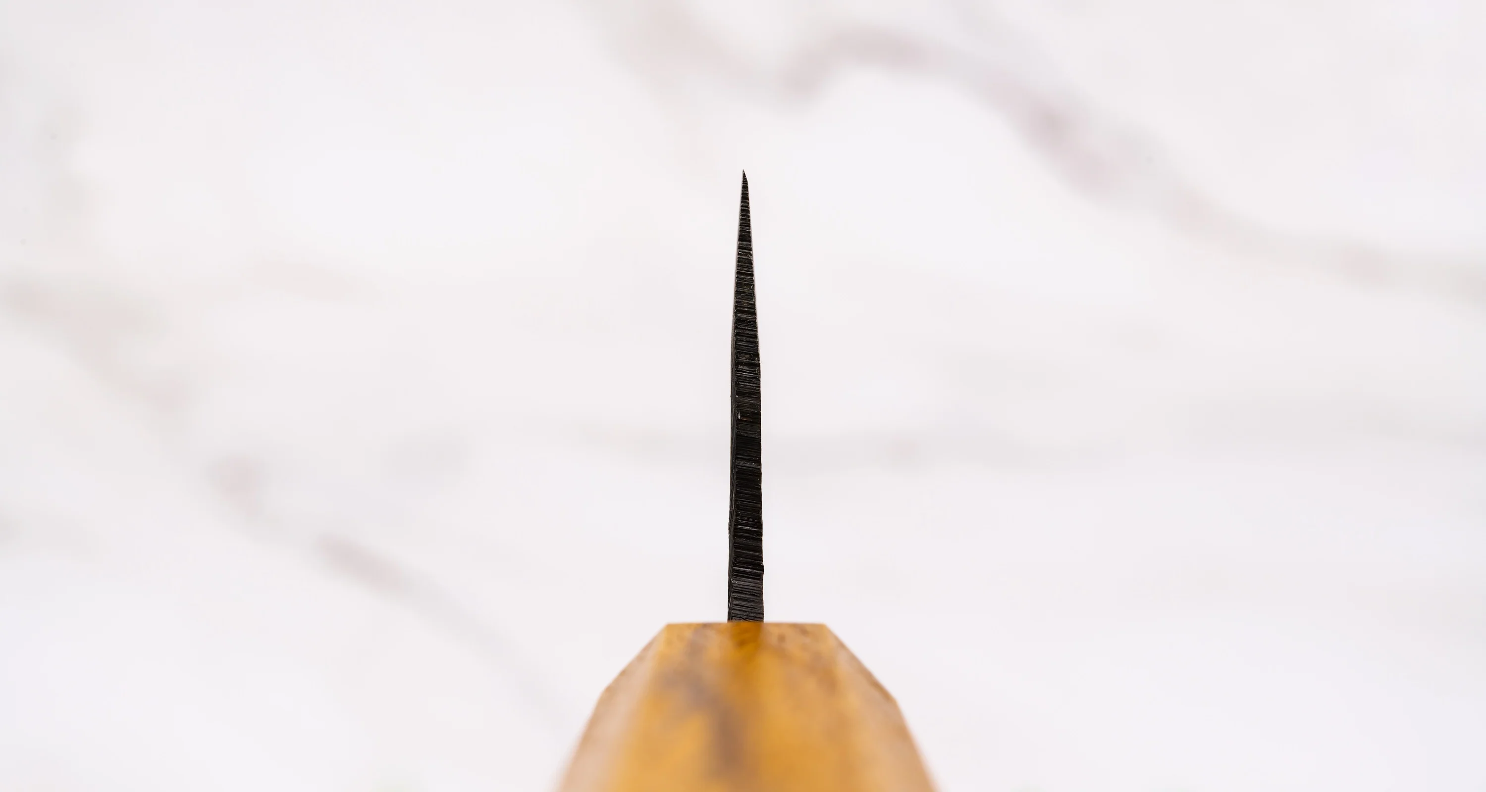 Tsukasa Santoku Shirogami #2 Oak 180mm (7.1") - Image 3