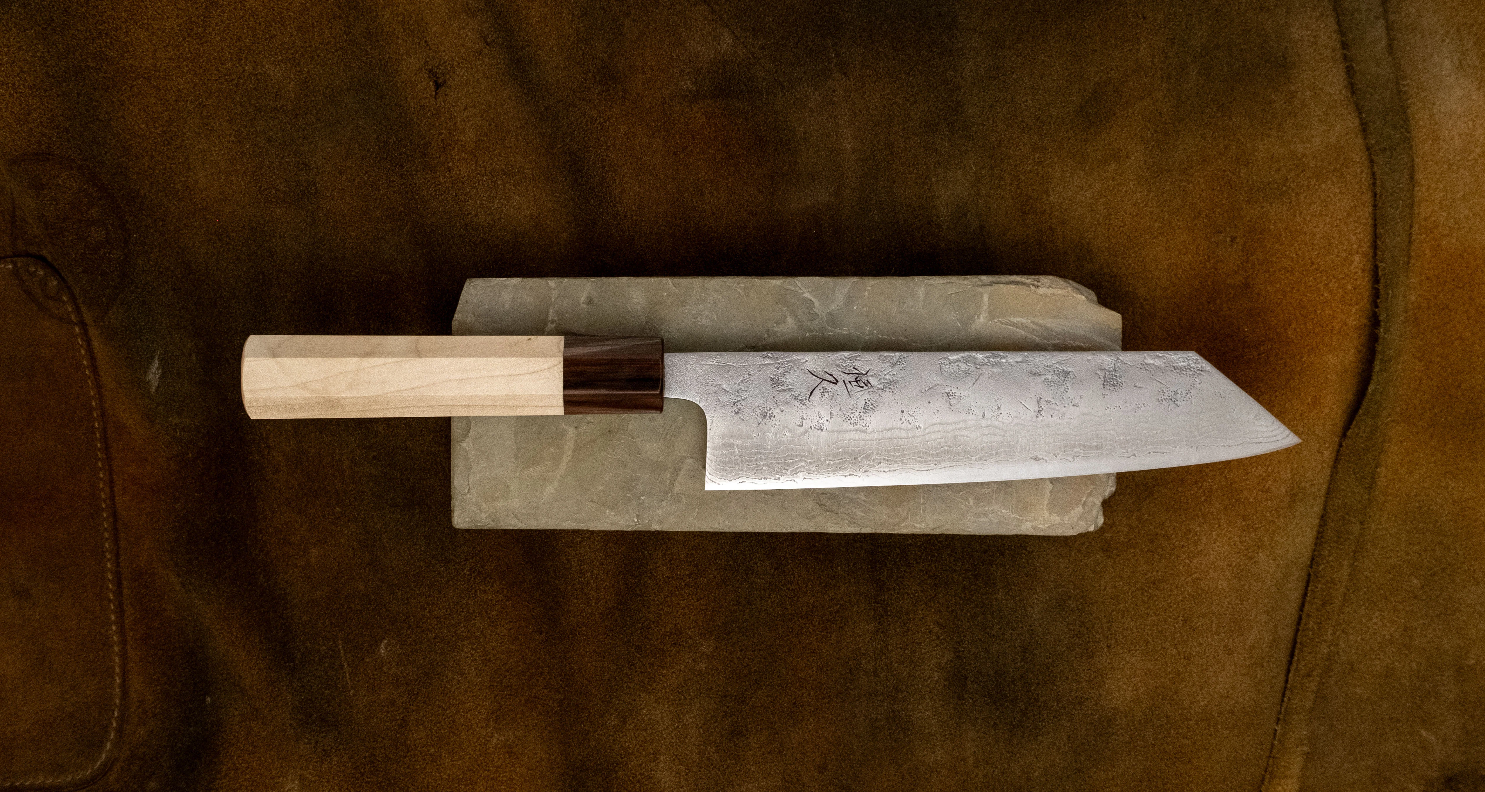Tsunehisa Bunka Swedish Steel Damascus Washiji 170mm (6.7") - Image 4