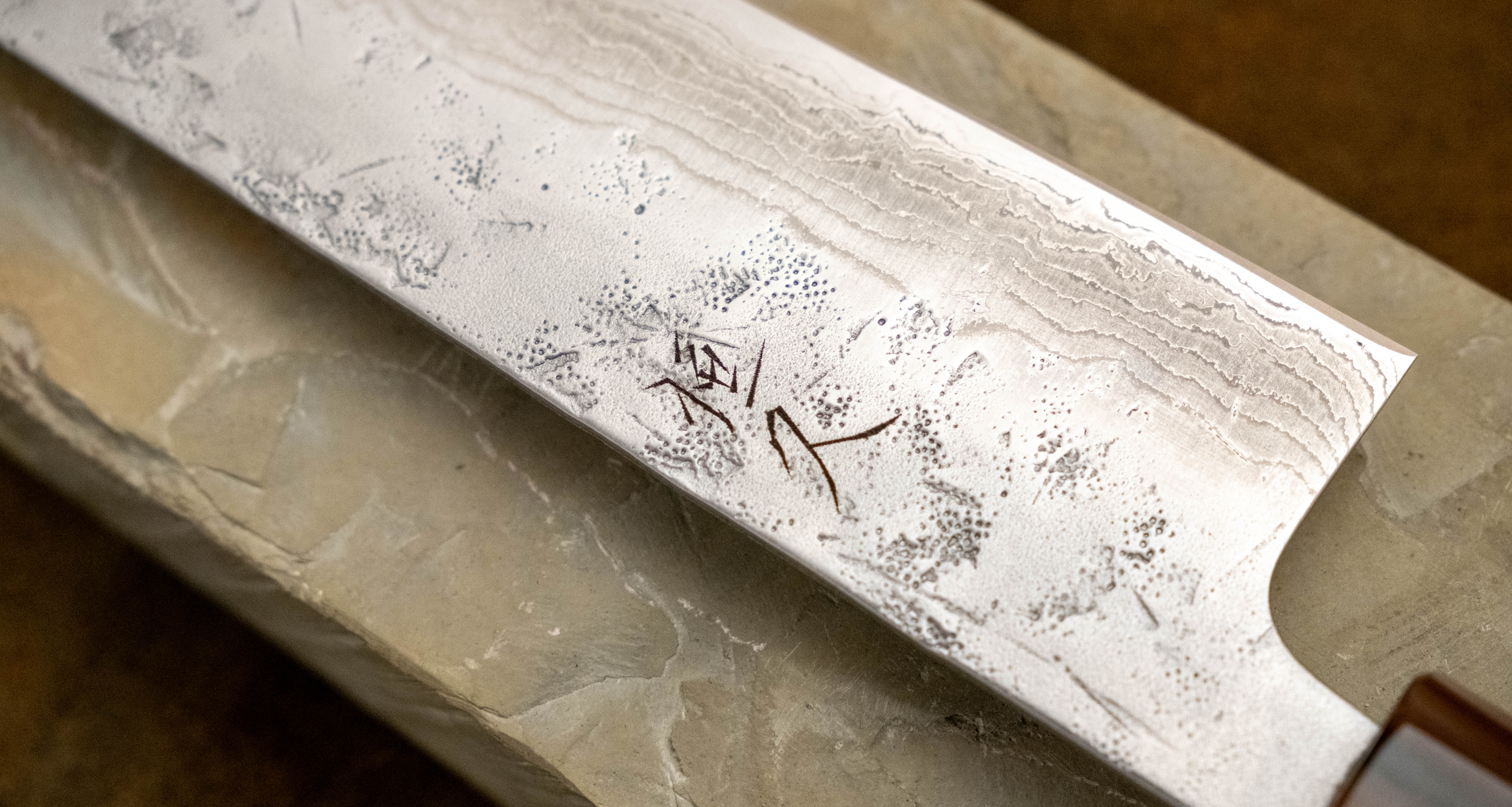 Tsunehisa Bunka Swedish Steel Damascus Washiji 170mm (6.7") - Image 5