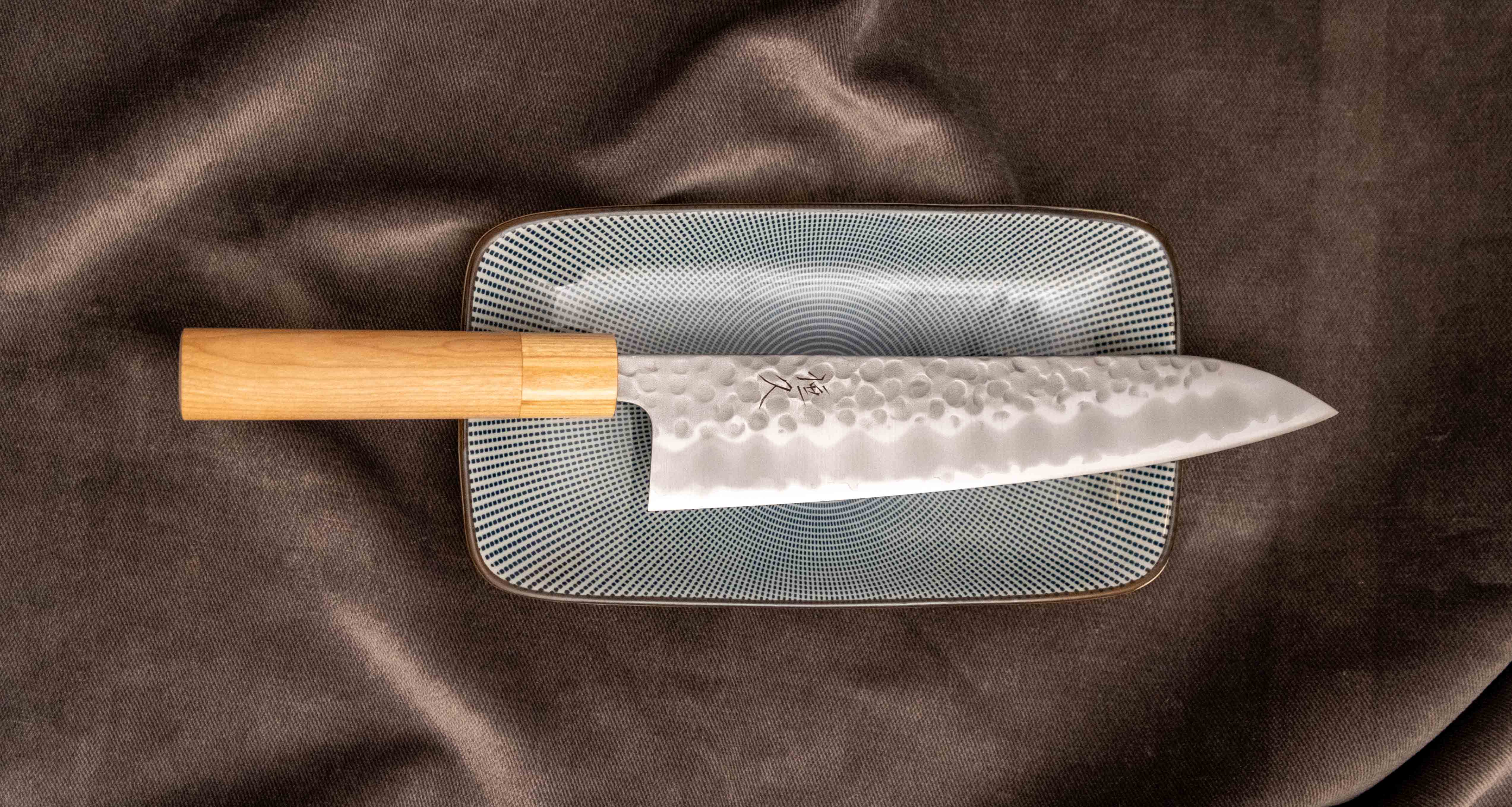 Tsunehisa Gyuto Shirogami #2 Cherry 210mm (8.3") - Image 4