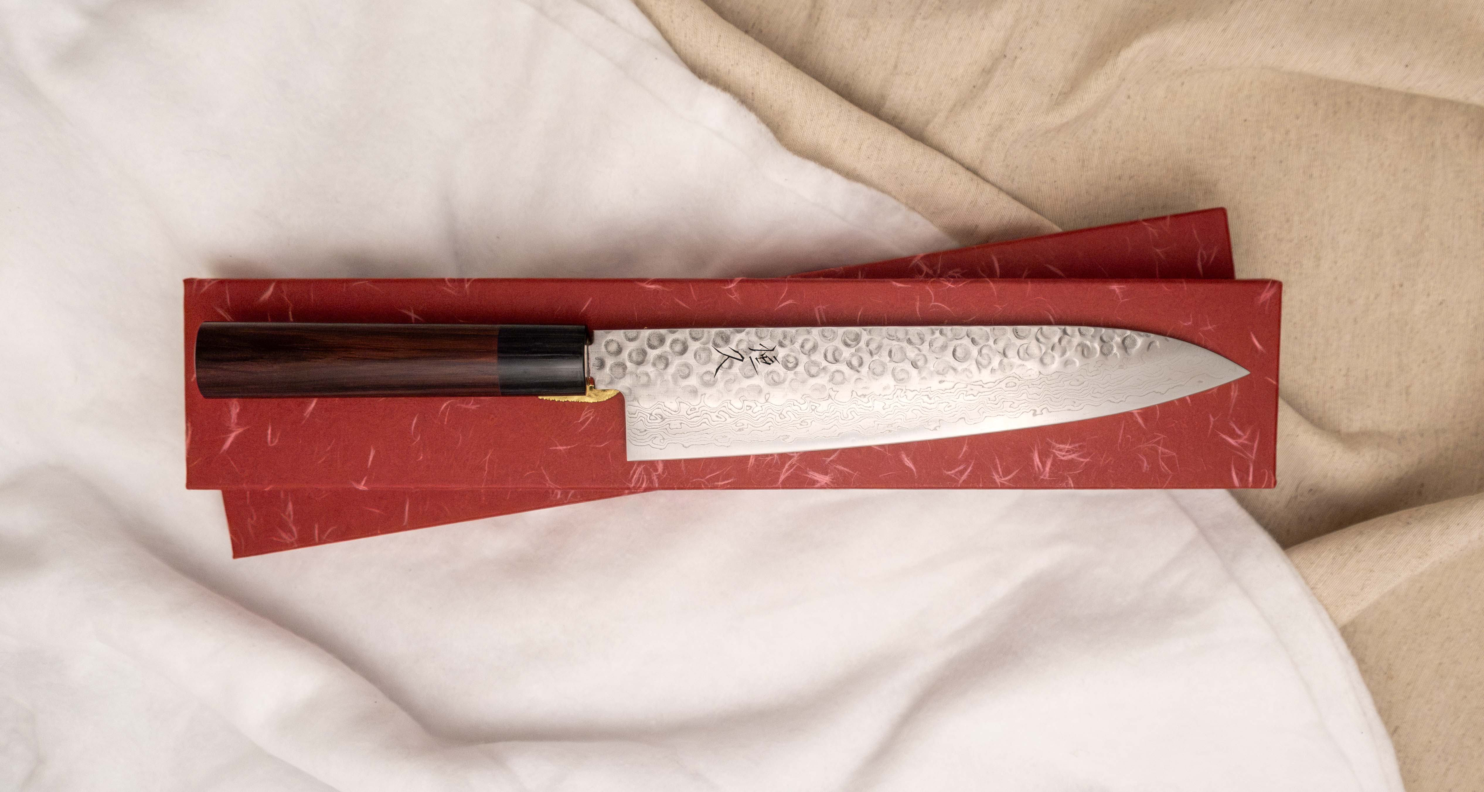 Tsunehisa Gyuto VG-10 Damascus Tsuchime 210mm (8.3") - Image 6