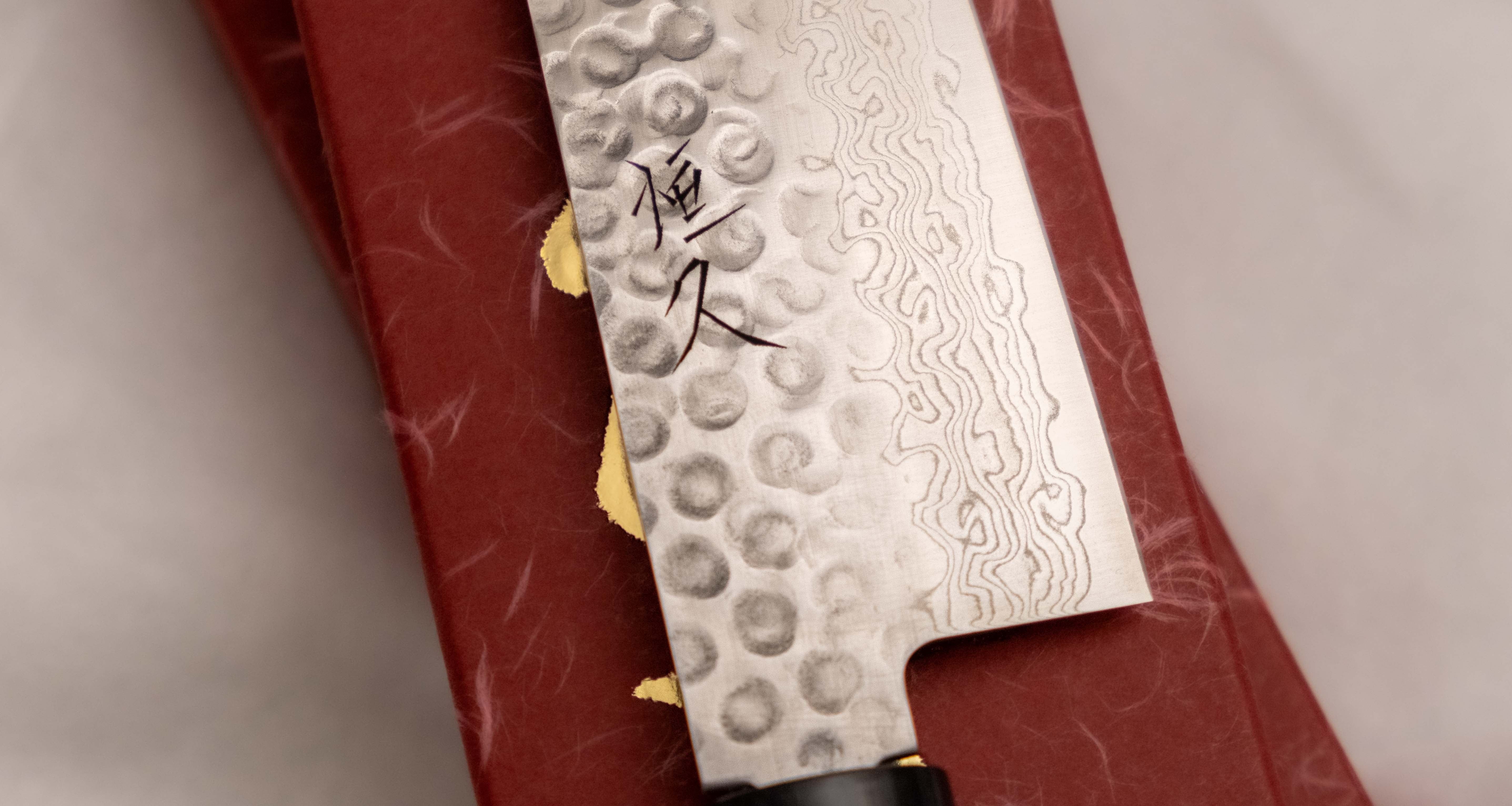 Tsunehisa Gyuto VG-10 Damascus Tsuchime 240mm (9.4") - Image 5