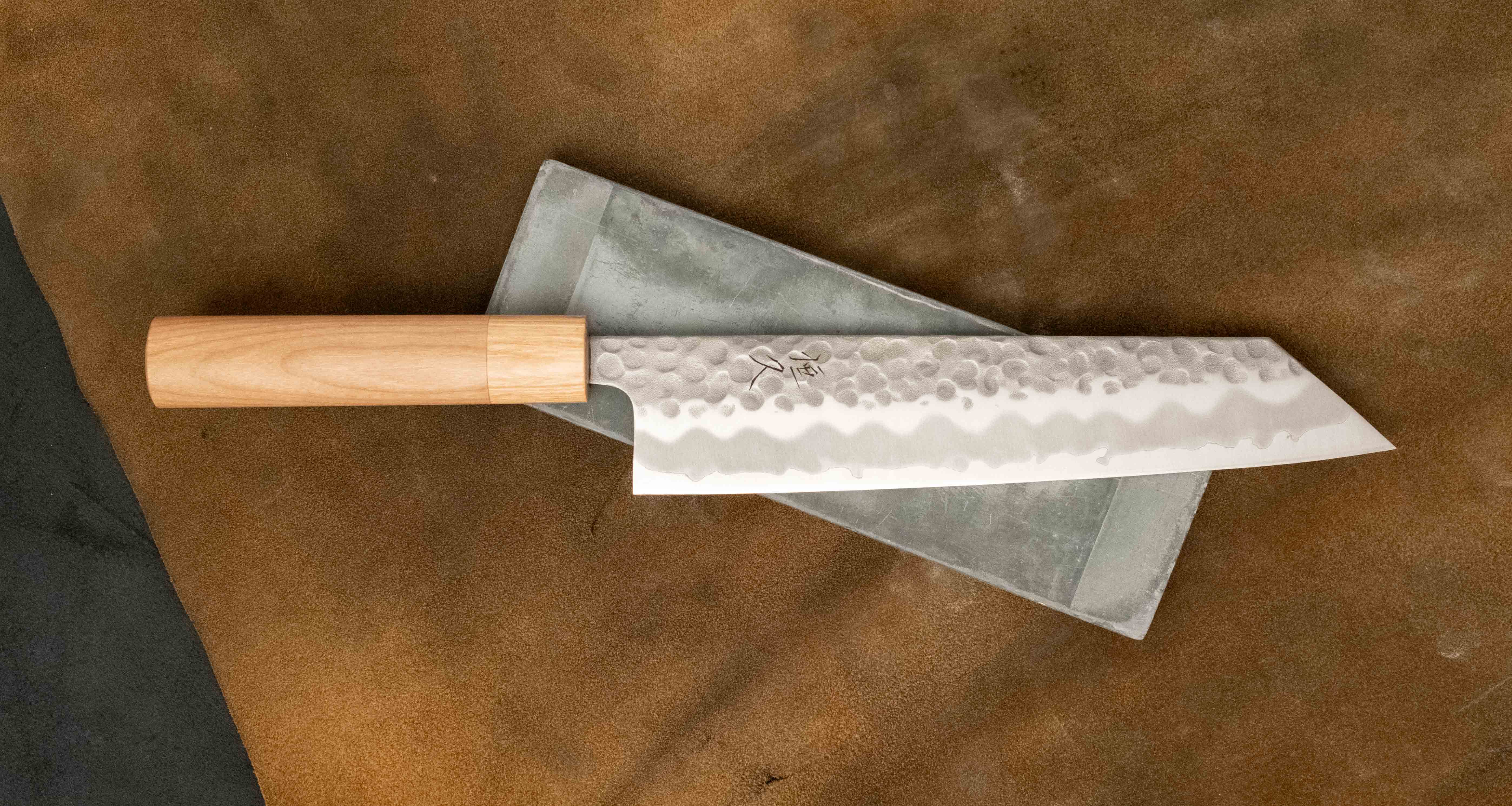 Tsunehisa Kiritsuke Shirogami #2 Cherry 210mm (8.3") - Image 4