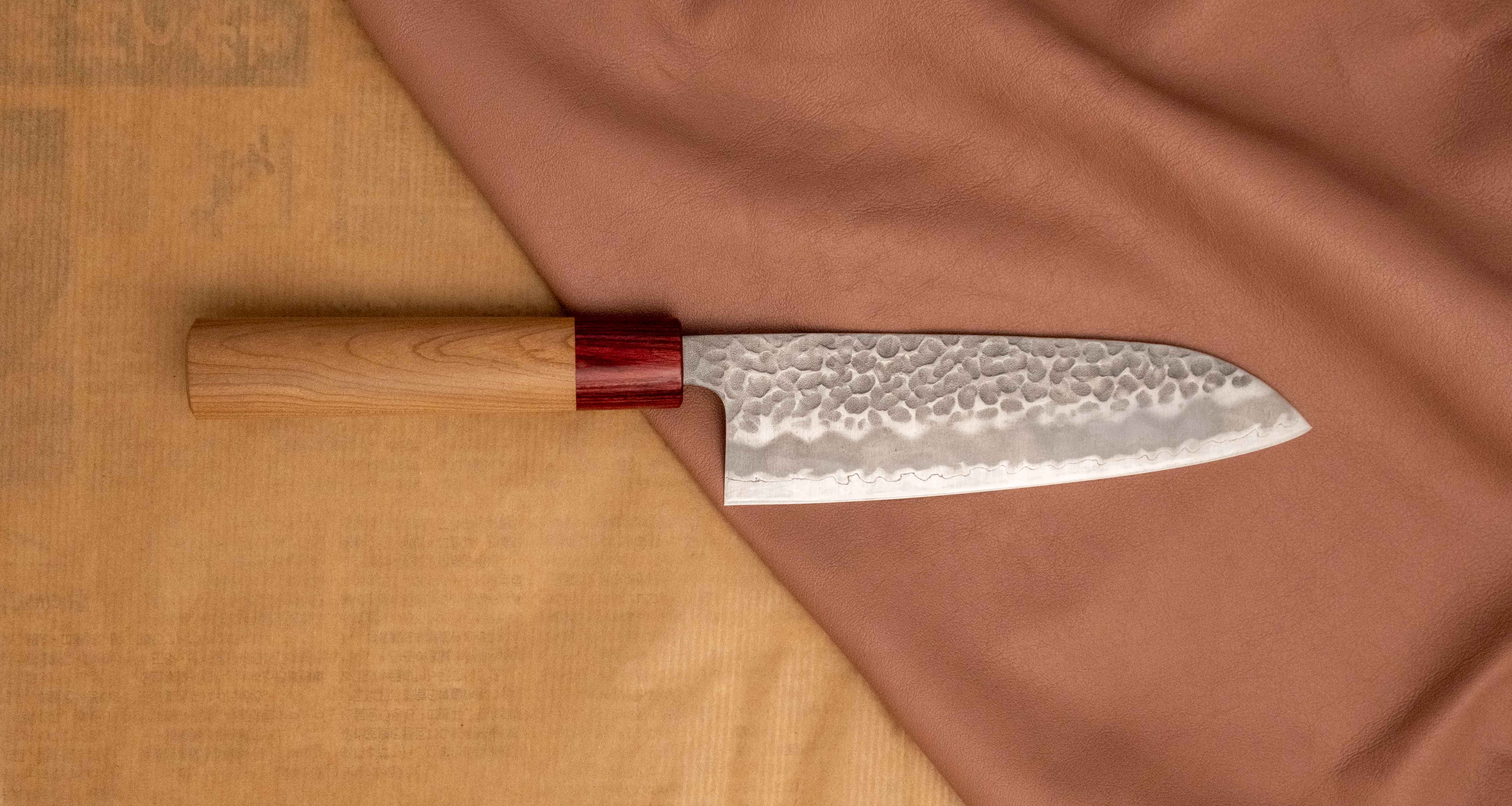 Tsunehisa Santoku Aogami Super Cherry 165mm (6.5") - Image 3