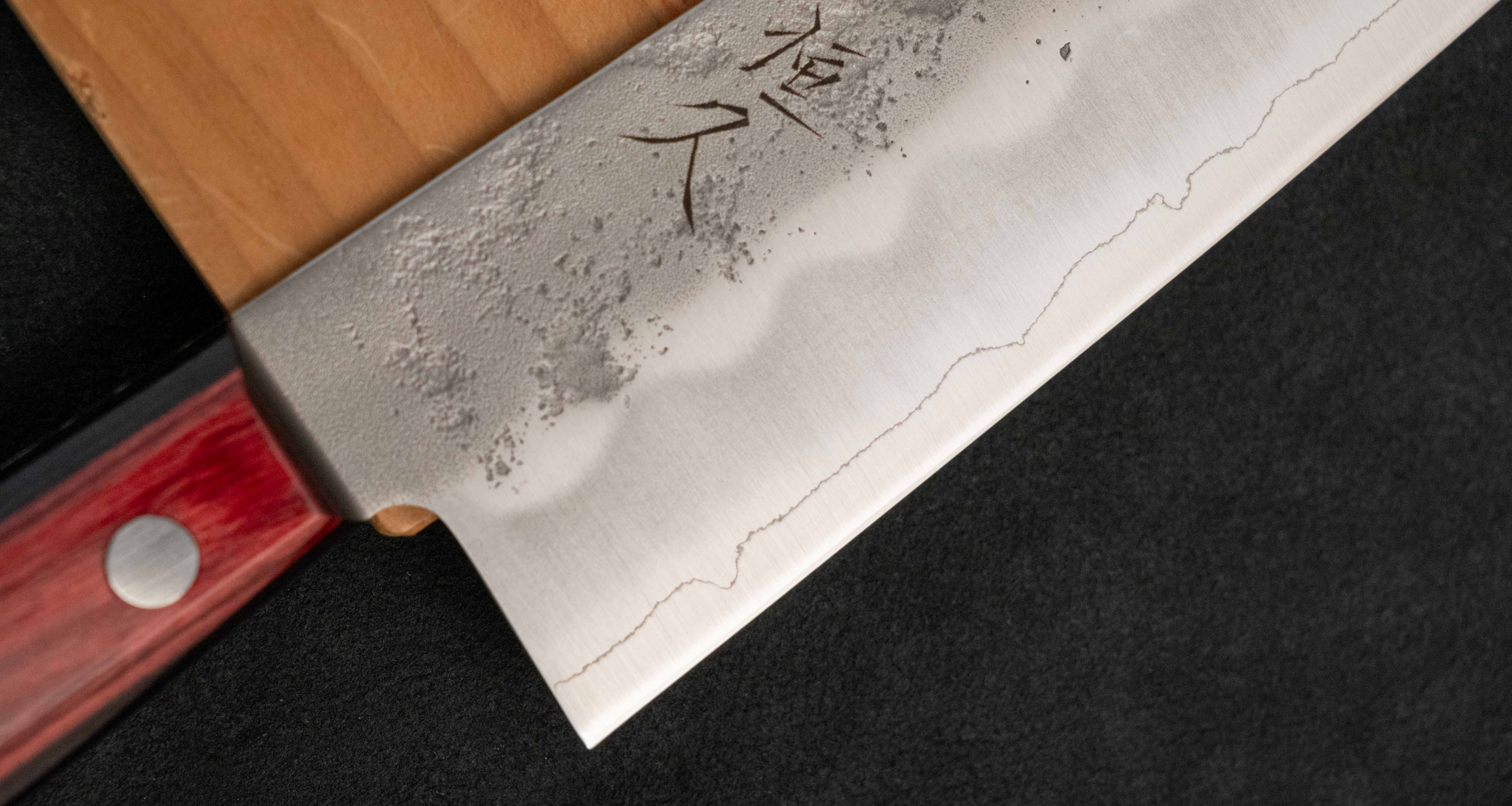 Tsunehisa Santoku Ginsanko Nashiji 180mm (7.1") - Image 5