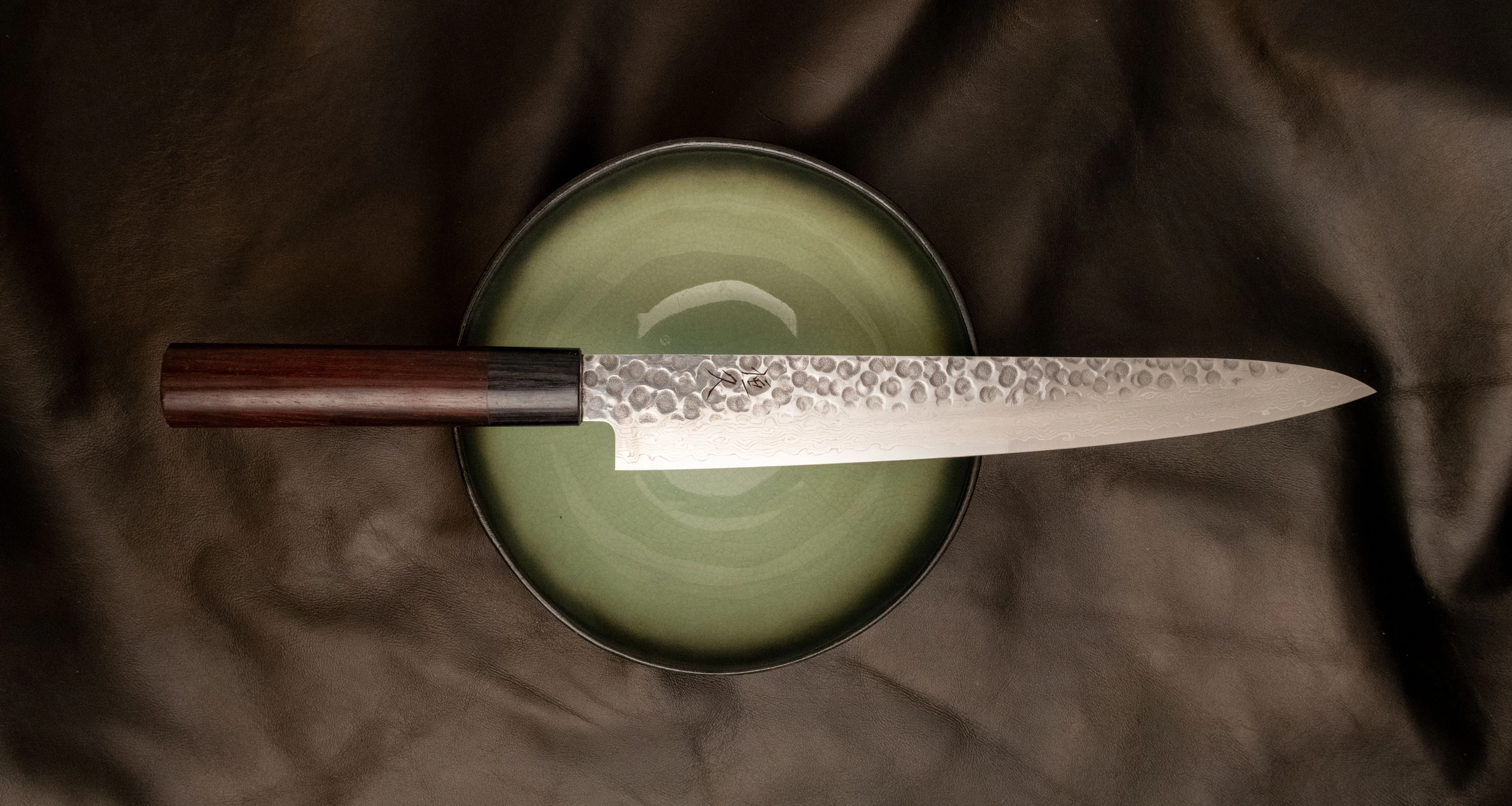 Tsunehisa Slicer VG-10 Damascus Tsuchime 240mm (9.4") - Image 4