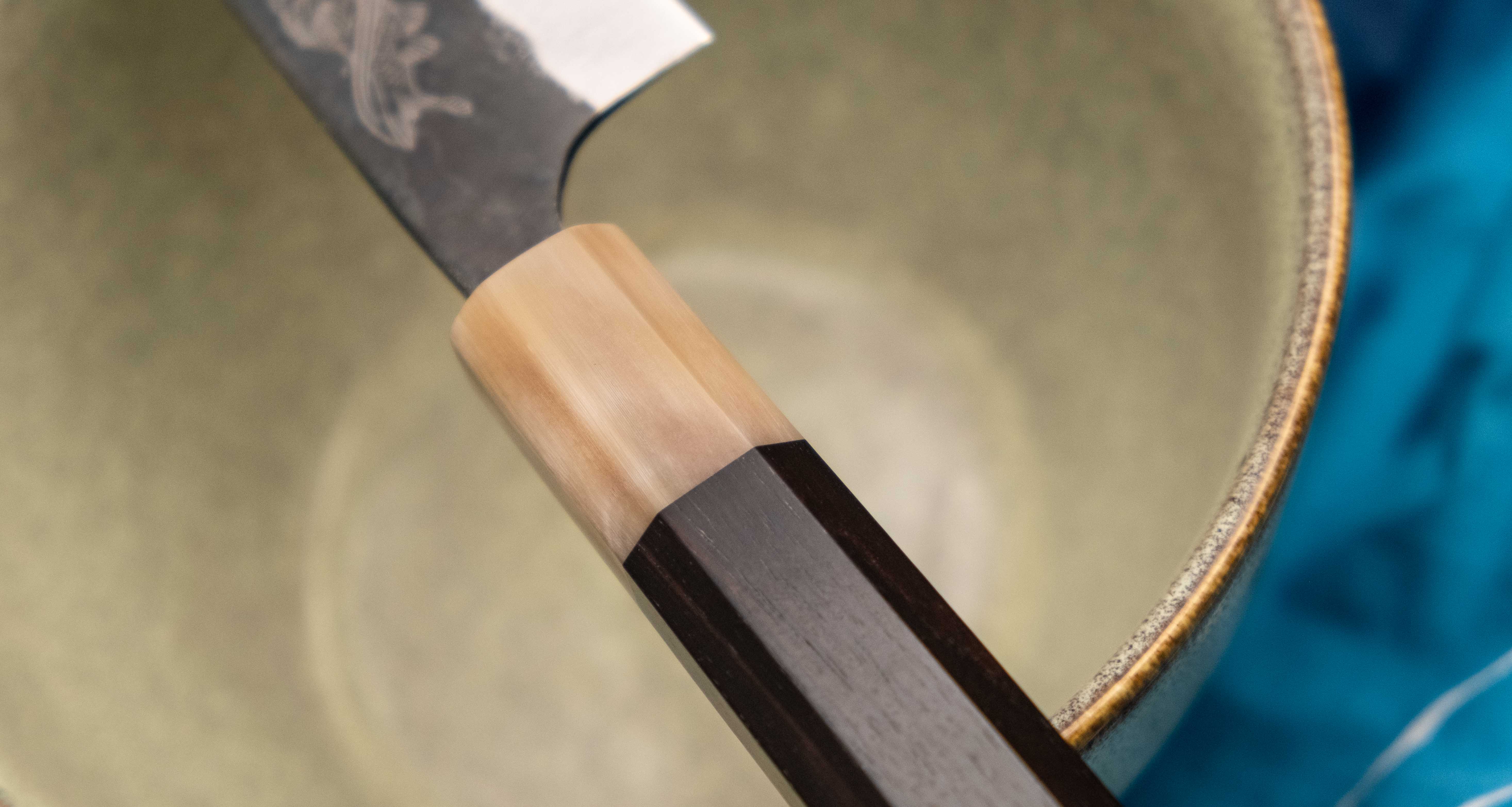 Yoshida Petty SUJ-2 Kuro-uchi 145mm (5.7") [Koi Fish] - Image 6