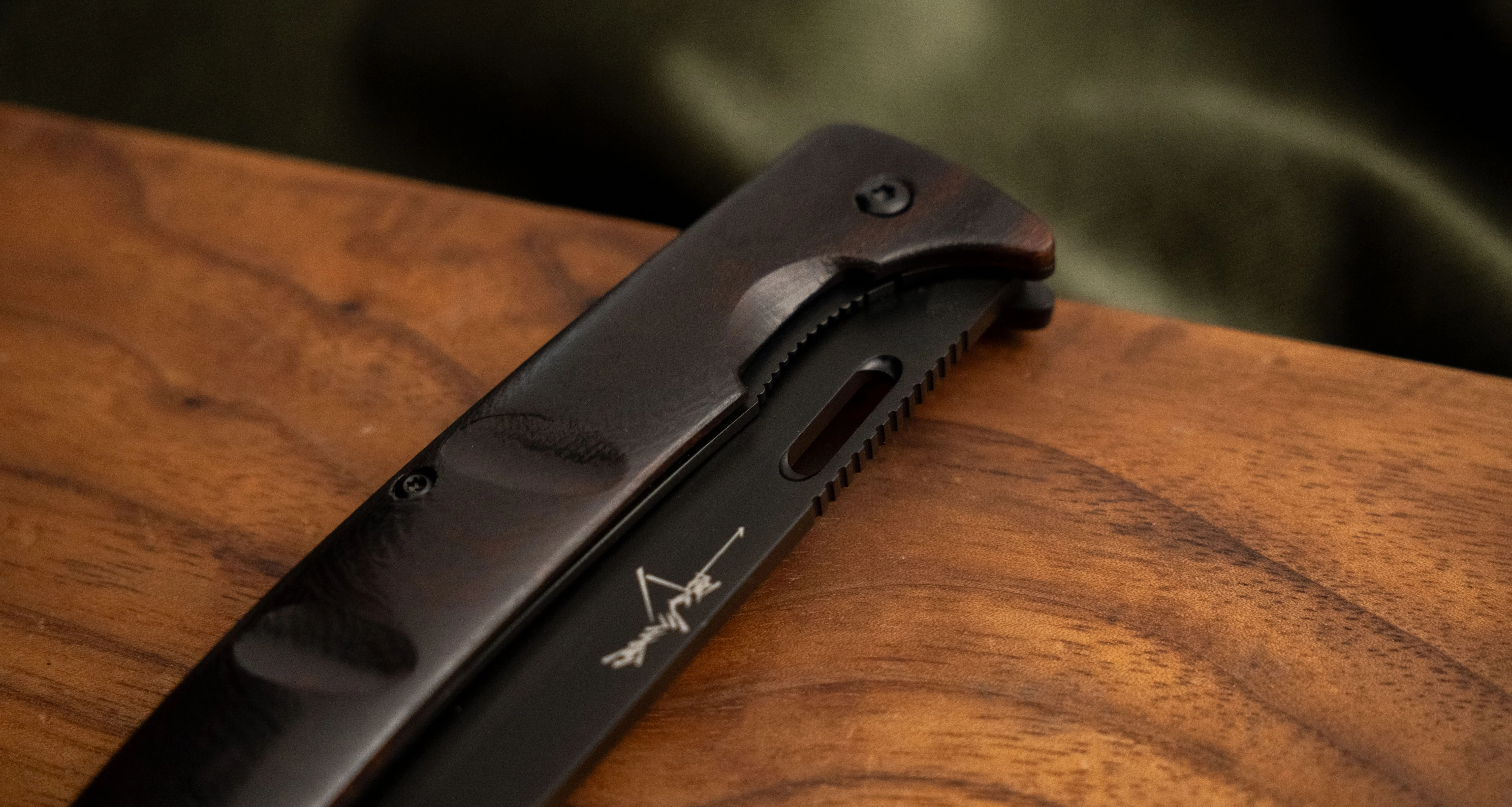 Yu Kurosaki Utility Folding Knife SG2 Ironwood 105mm (4.1") - Image 10