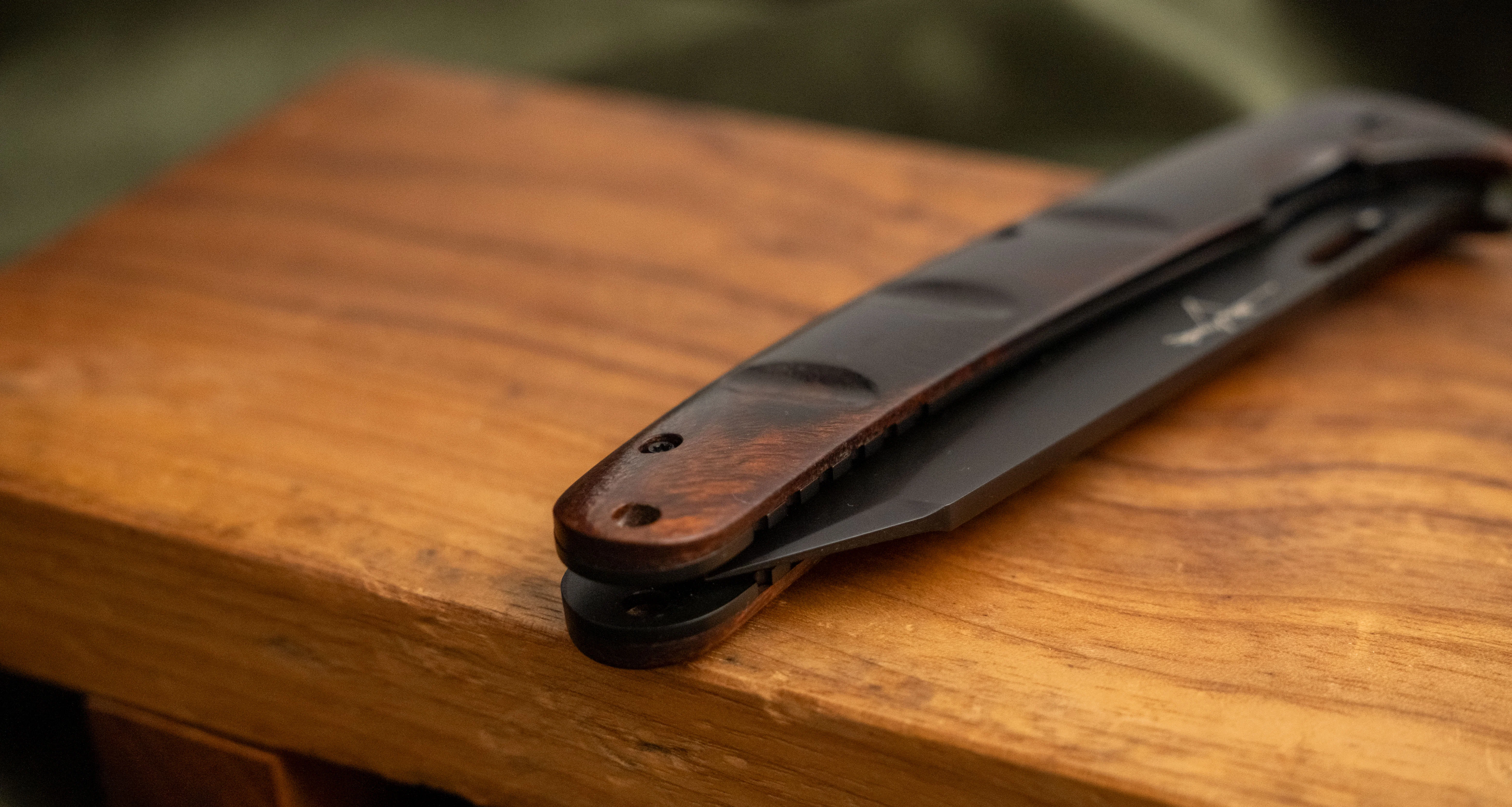 Yu Kurosaki Utility Folding Knife SG2 Ironwood 105mm (4.1") - Image 9
