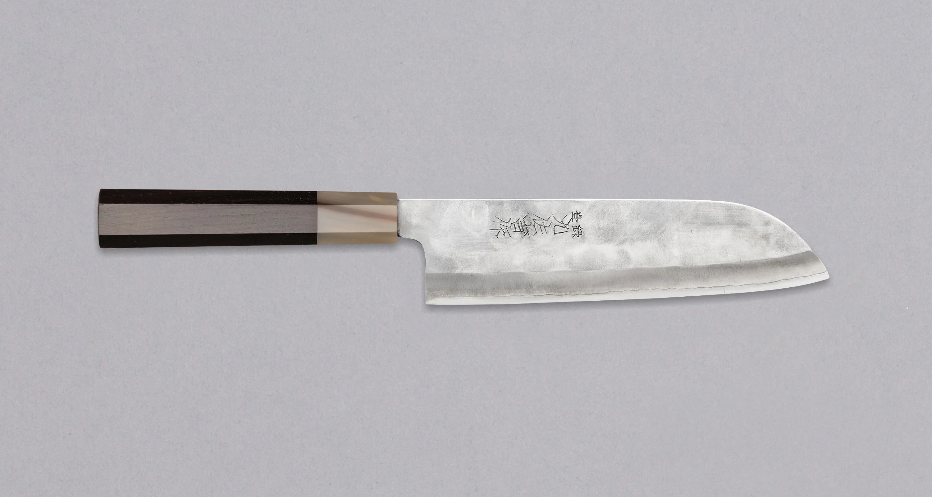 ZDP-189 Santoku Silver Ebony Blond Buffalo 180mm (7.1")